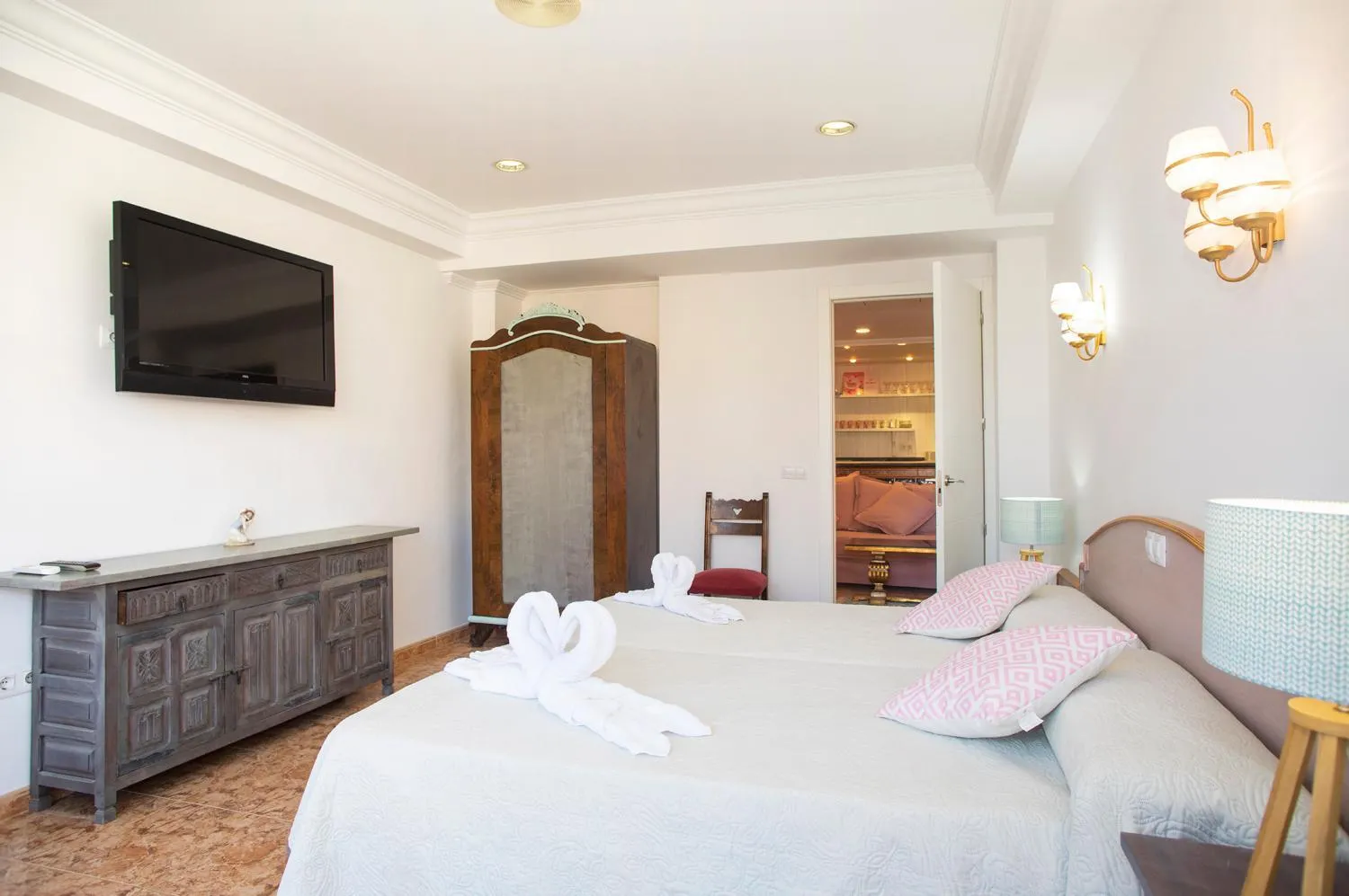 Bed in Hotel Villa Barbara