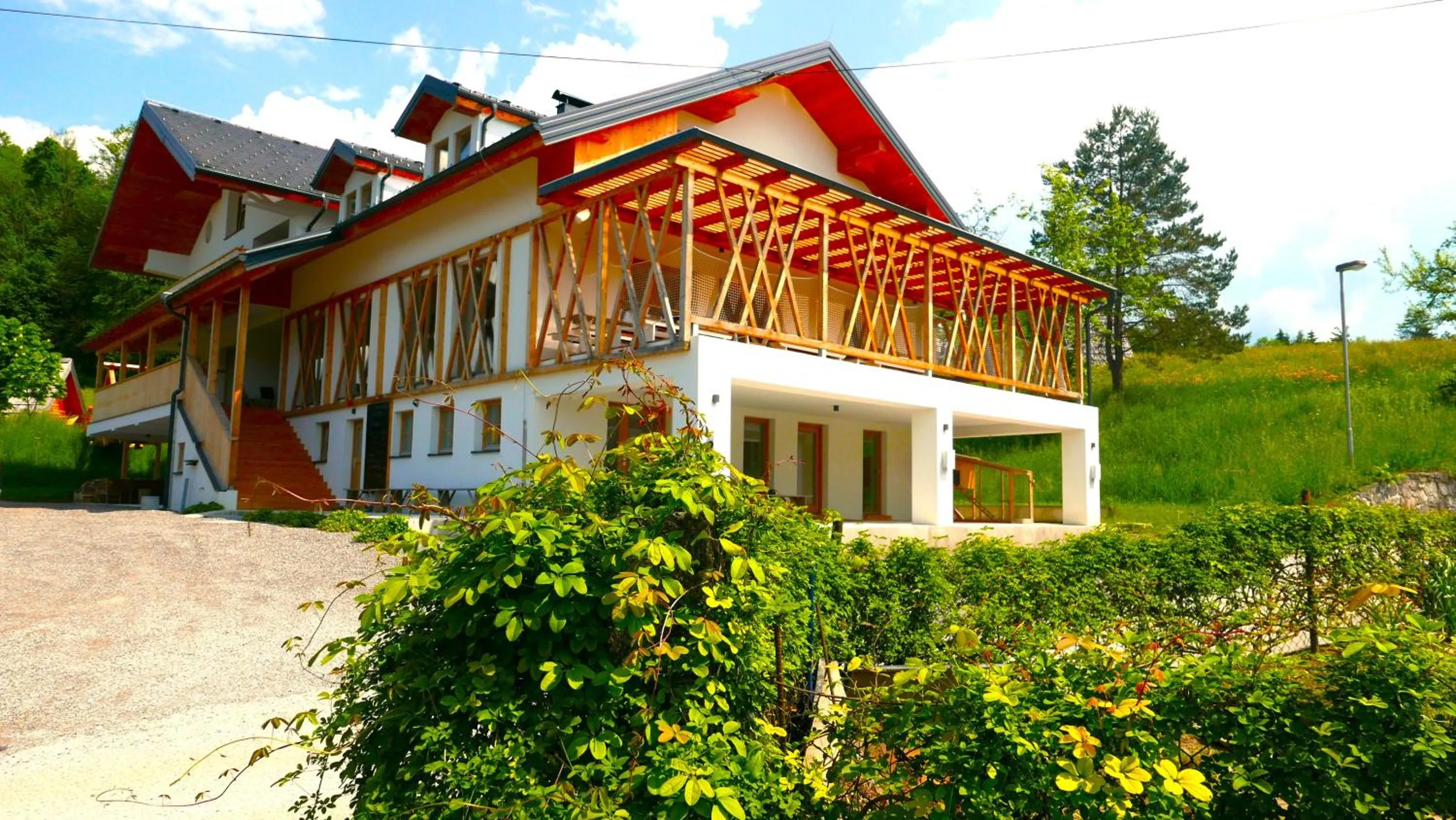 Property building in Eko Glamping Resort Krištof