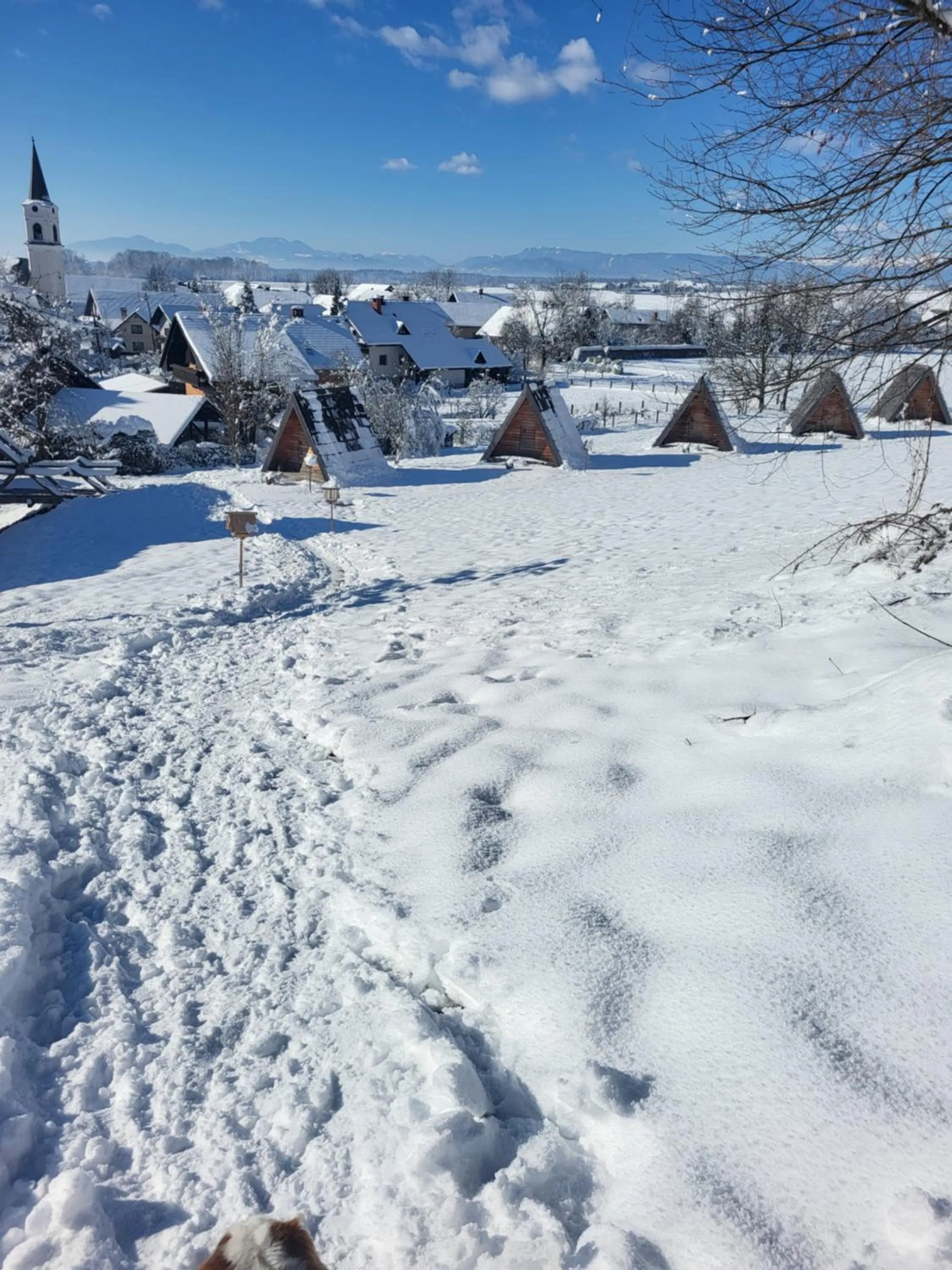 Winter in Eko Glamping Resort Krištof
