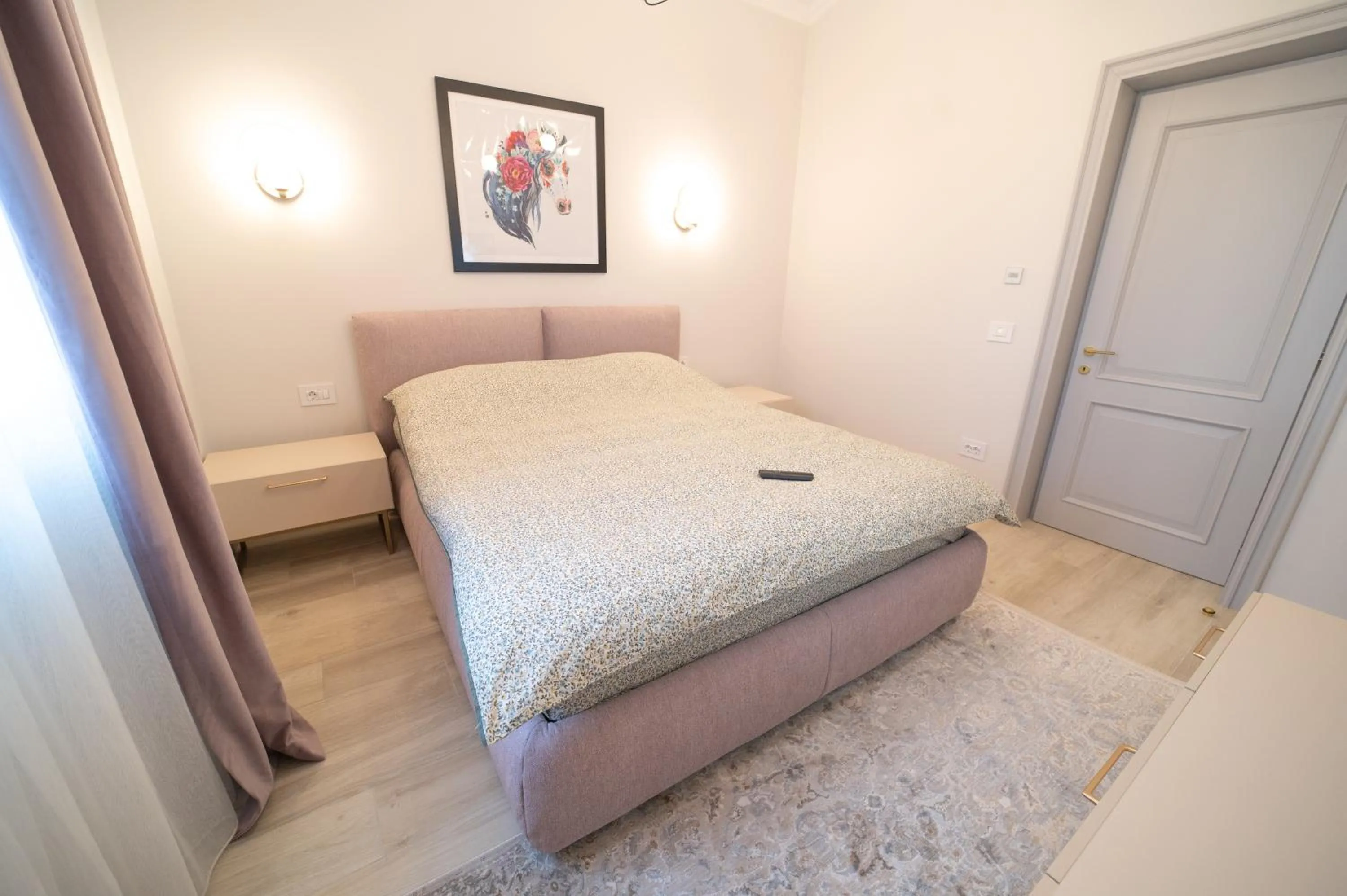 Bedroom, Bed in First Apartments