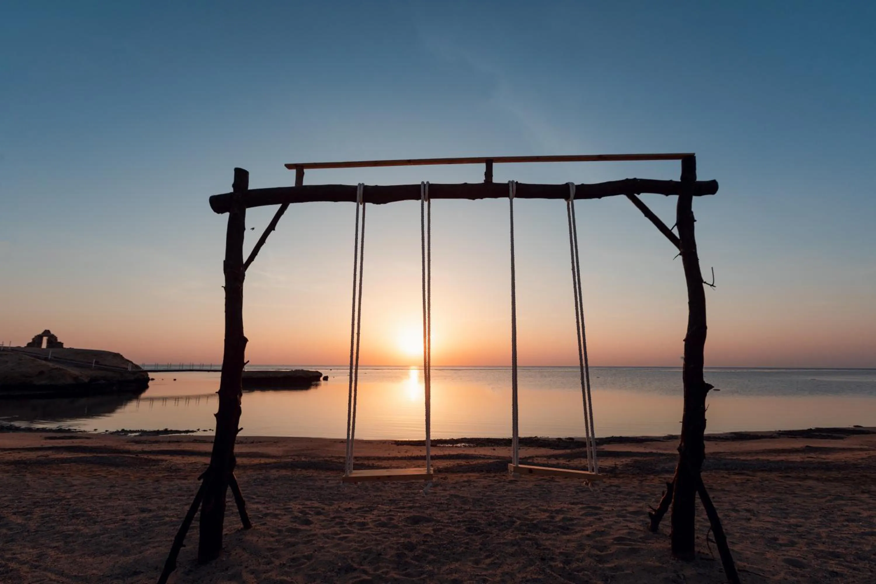 Beach in Pickalbatros Villaggio Aqua Park - Portofino Marsa Alam