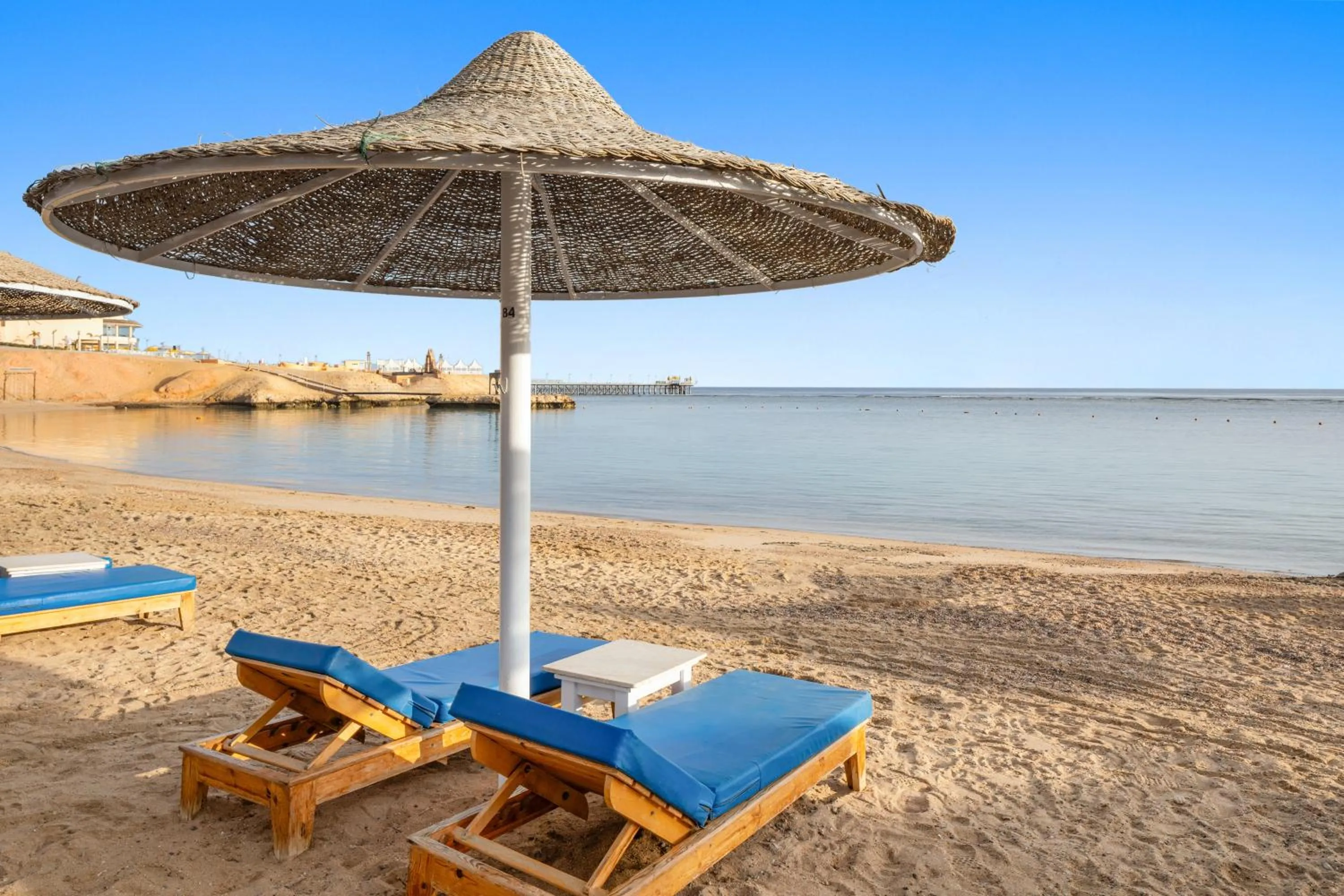 Beach in Pickalbatros Villaggio Aqua Park - Portofino Marsa Alam