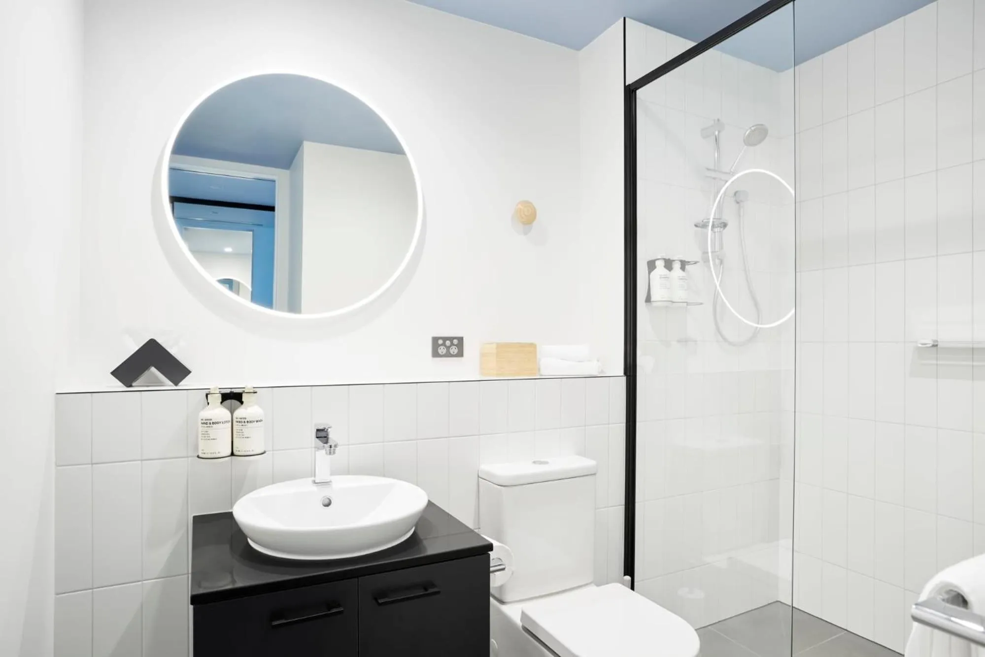 Bathroom in Studio Apartments at Aurora near Melbourne Port
