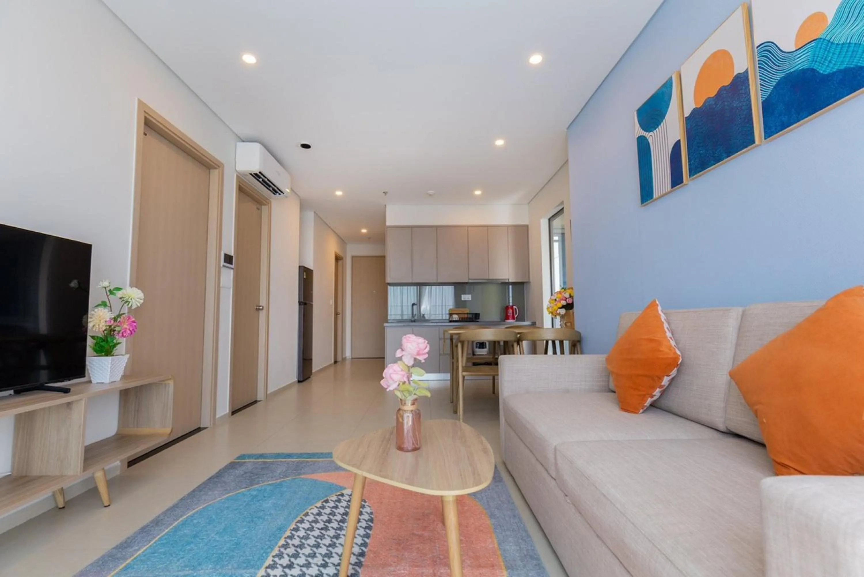 Communal lounge/ TV room in MeoMeo Homestay - The Sóng Apartment