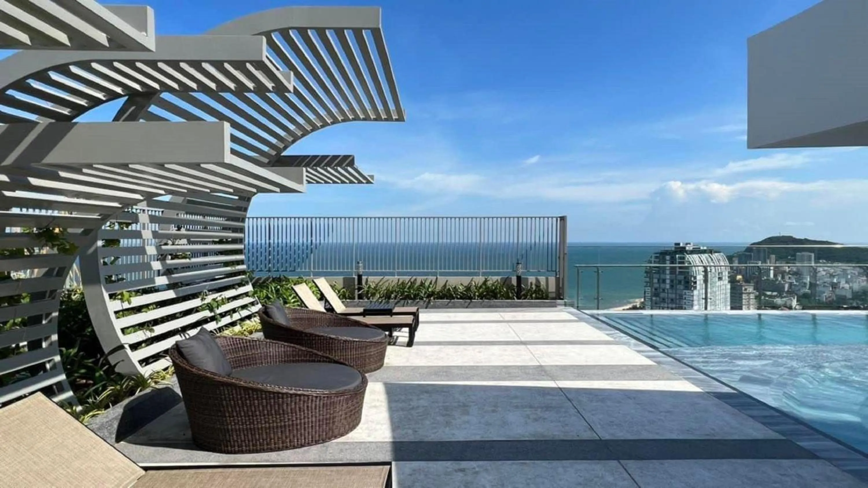 Swimming pool in MeoMeo Homestay - The Sóng Apartment