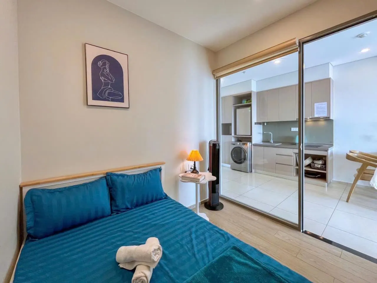 Bed in MeoMeo Homestay - The Sóng Apartment