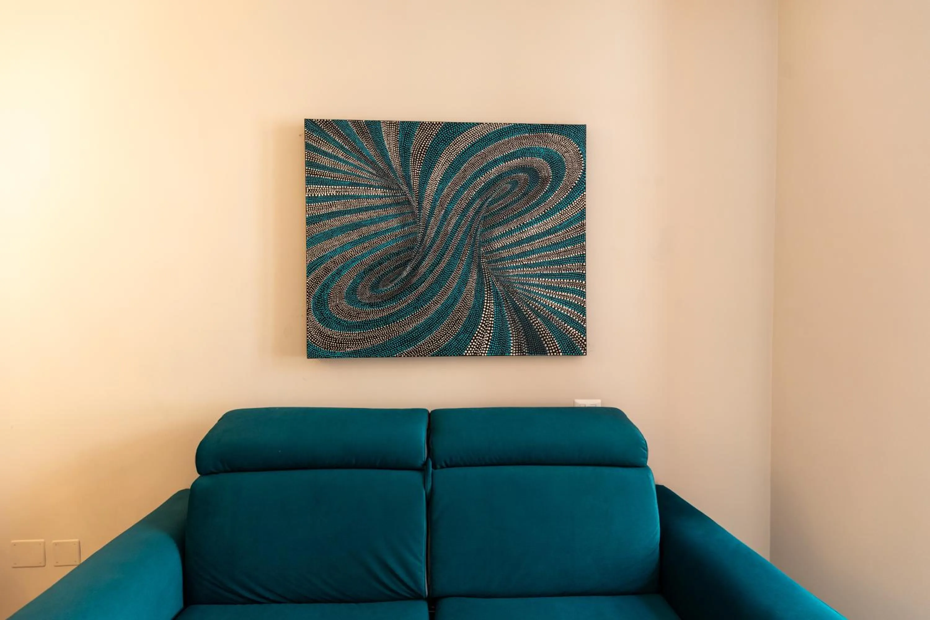 Living room in Seven Winds Suite
