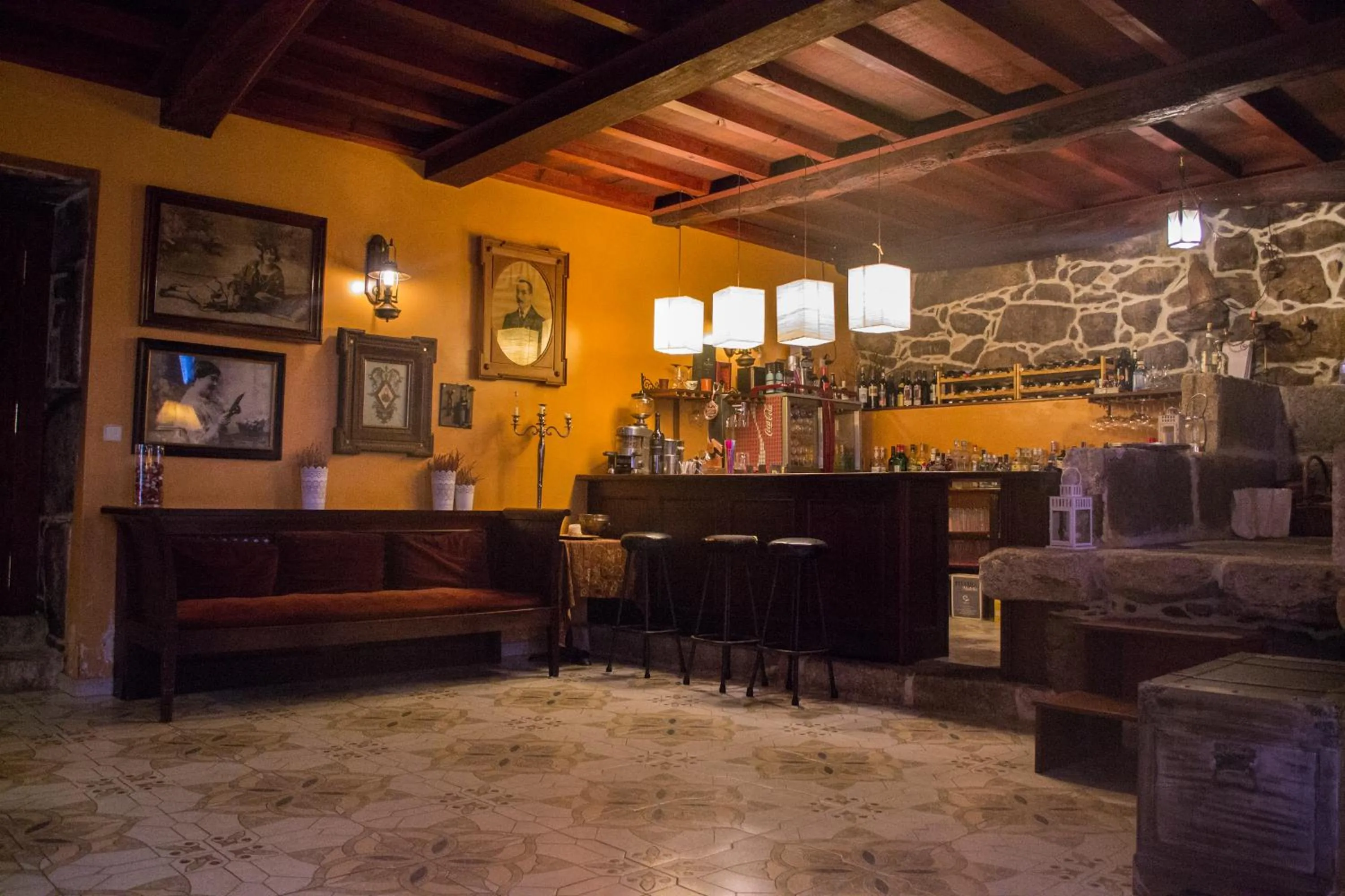 Lounge or bar in Pazo Larache