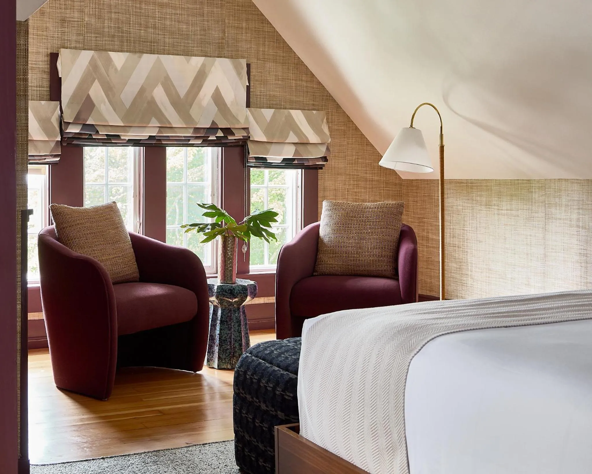 Seating area, Bed in The Coco, The Edgartown Collection