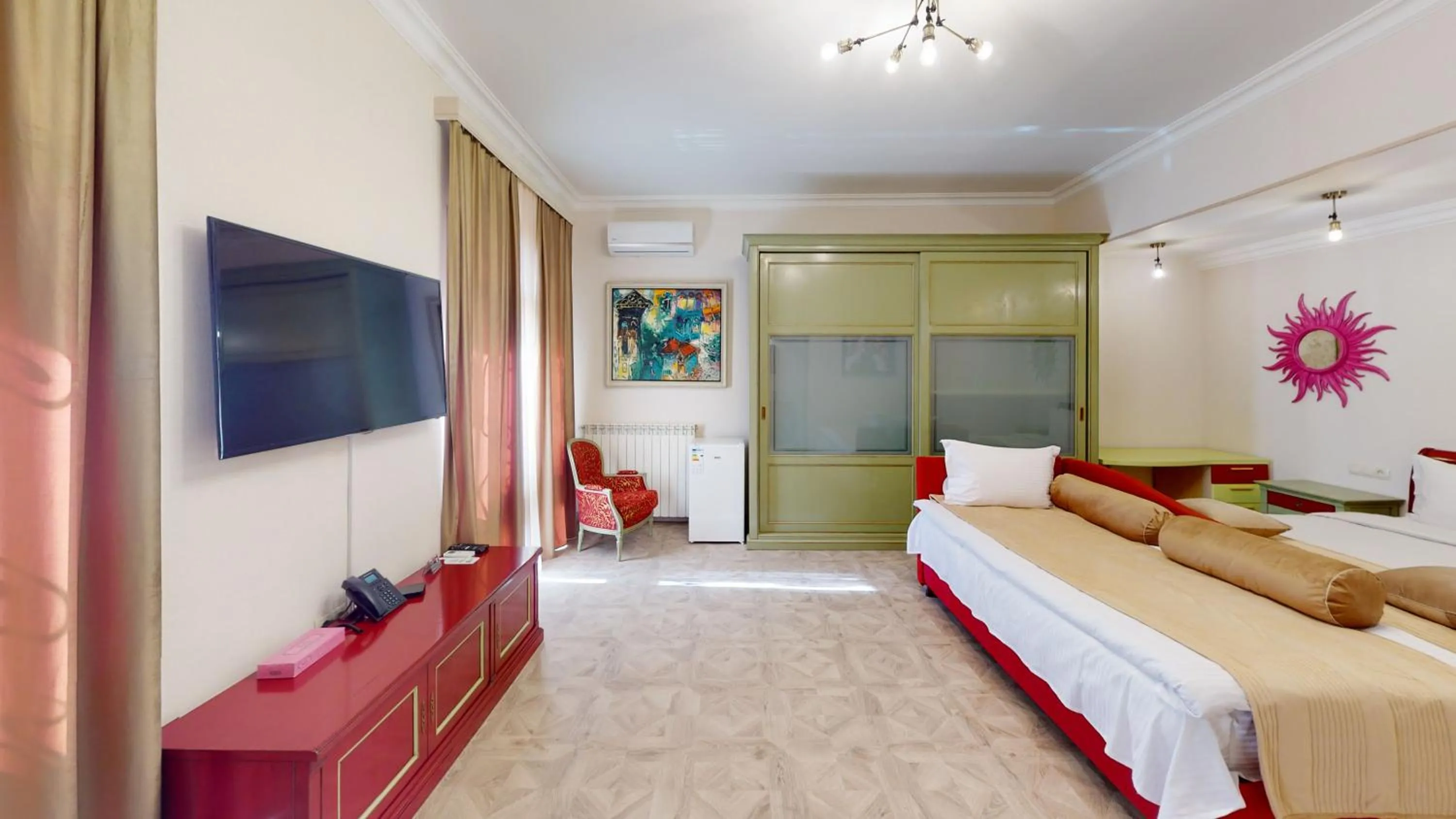 Bed in Aspar Boutique Hotel