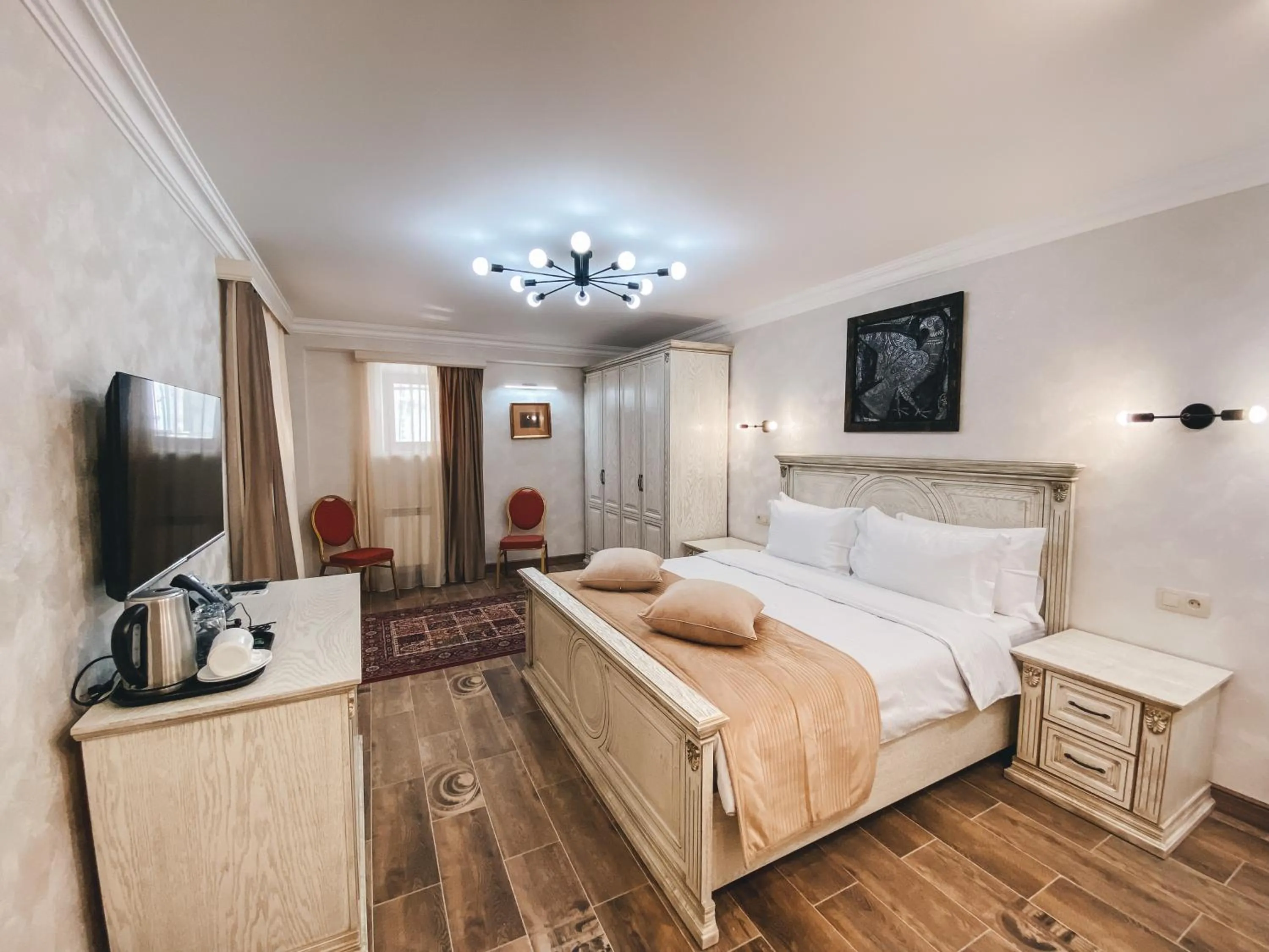 Bed in Aspar Boutique Hotel