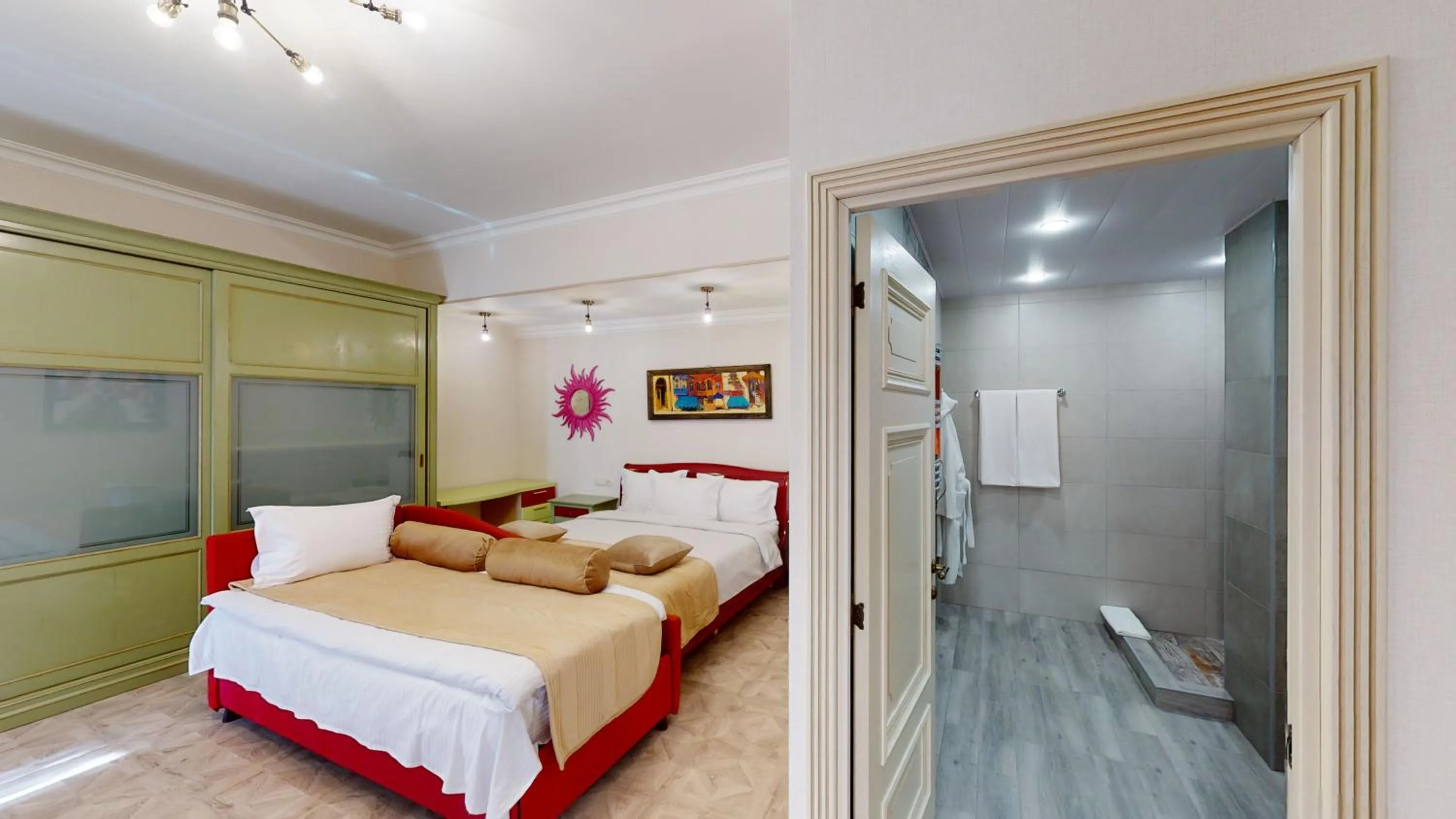 Shower, Bed in Aspar Boutique Hotel