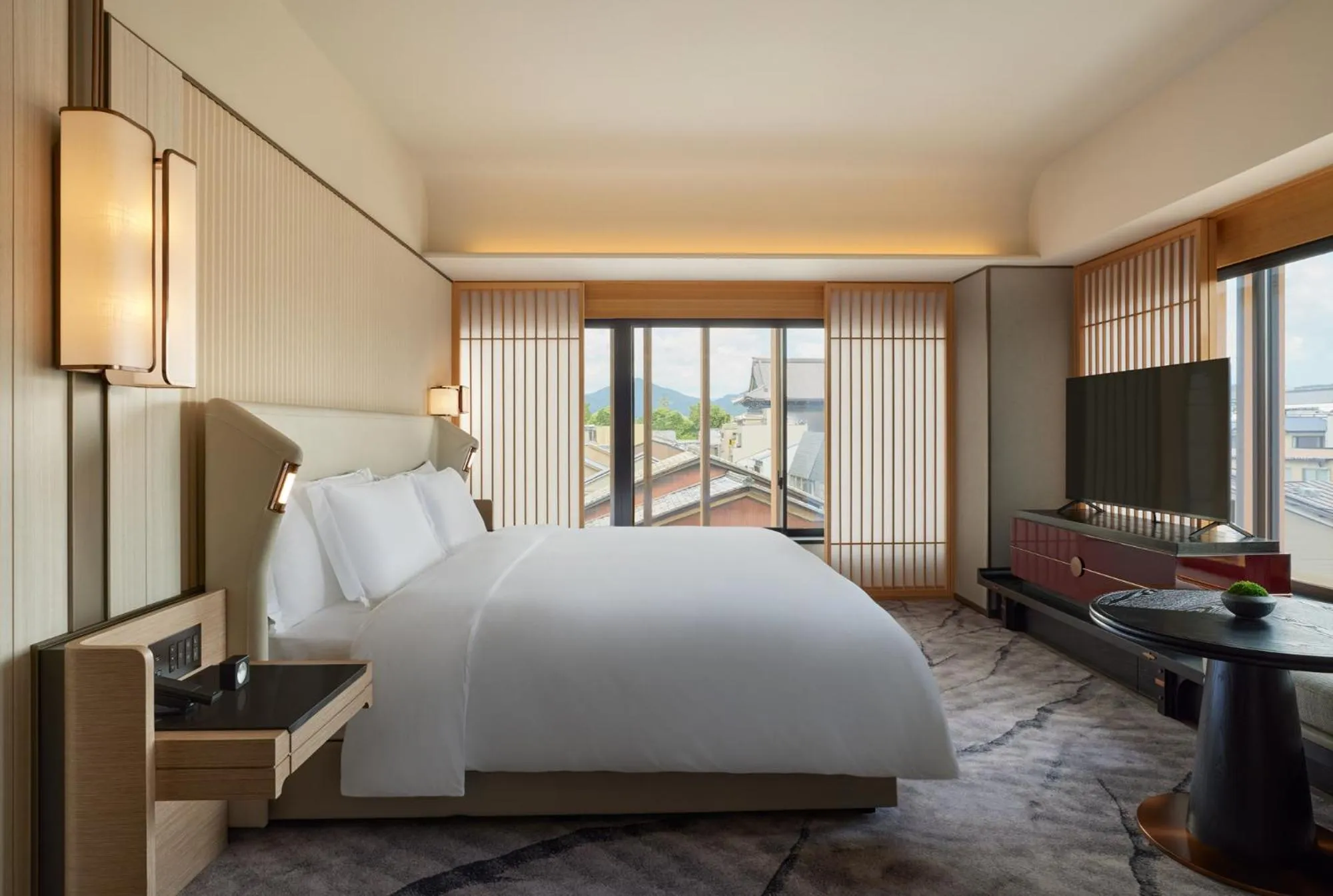 Bed in Dusit Thani Kyoto