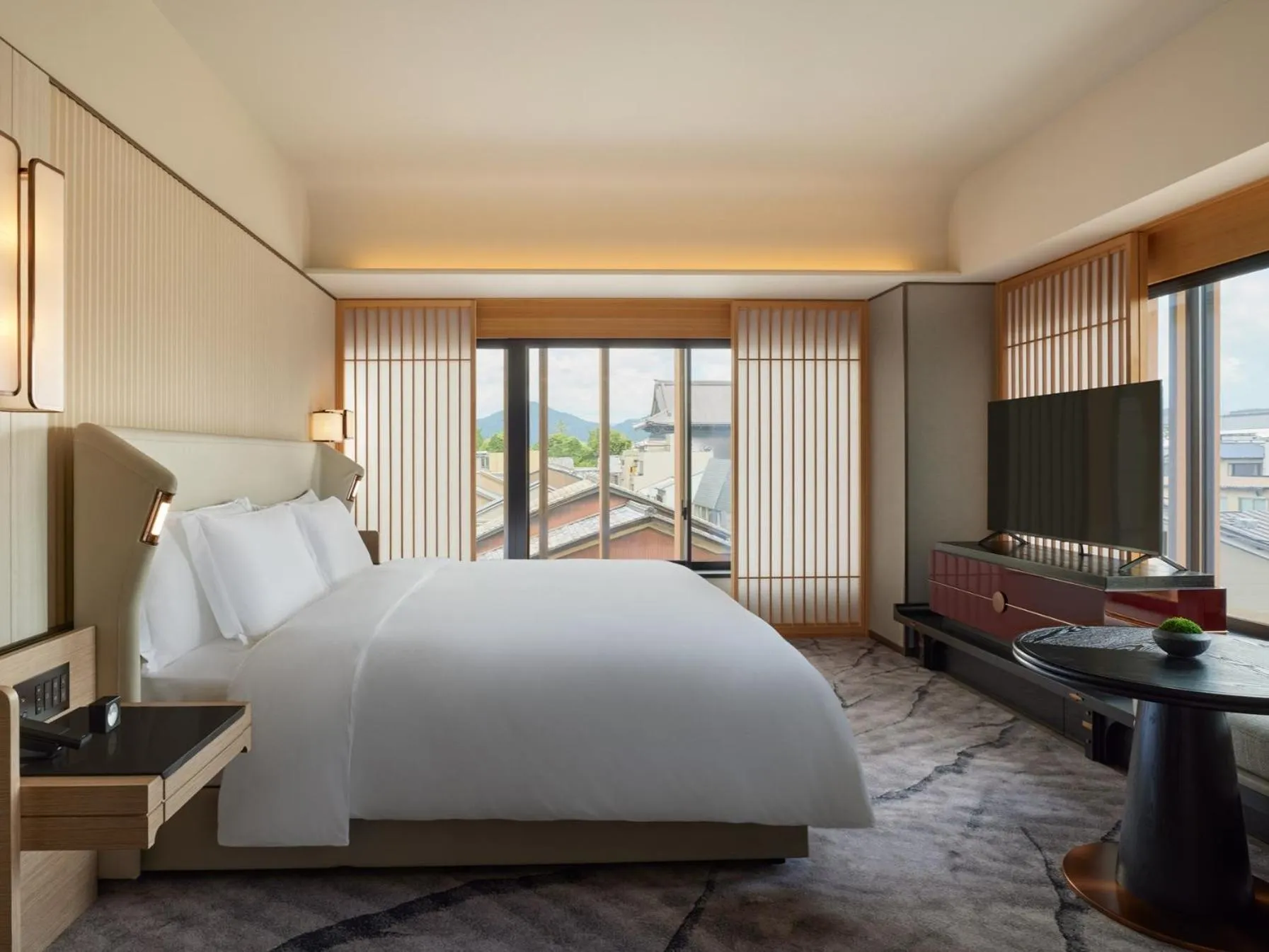 Bed in Dusit Thani Kyoto