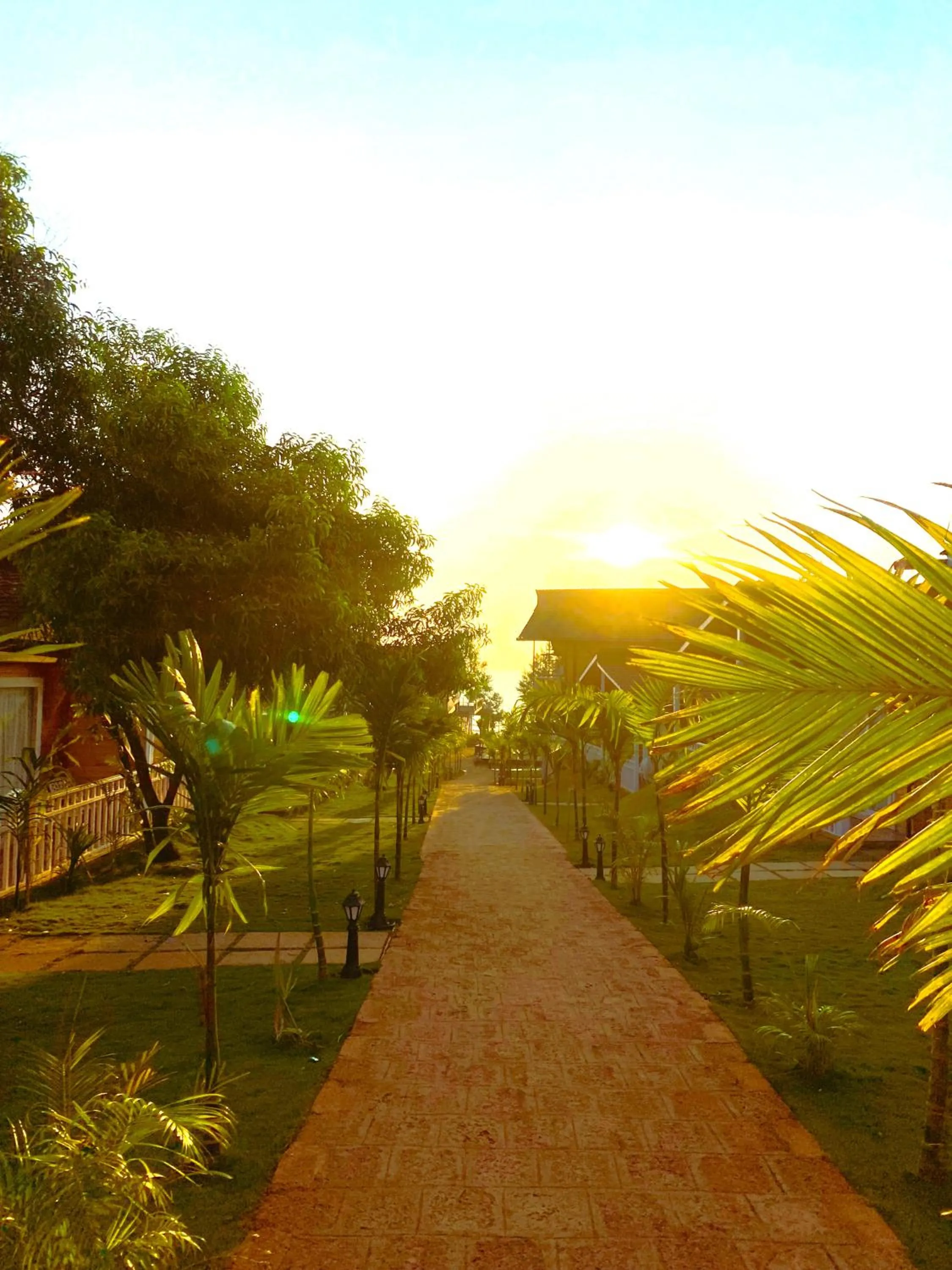 Garden in Dallas Beach Resorts Ashvem Beach