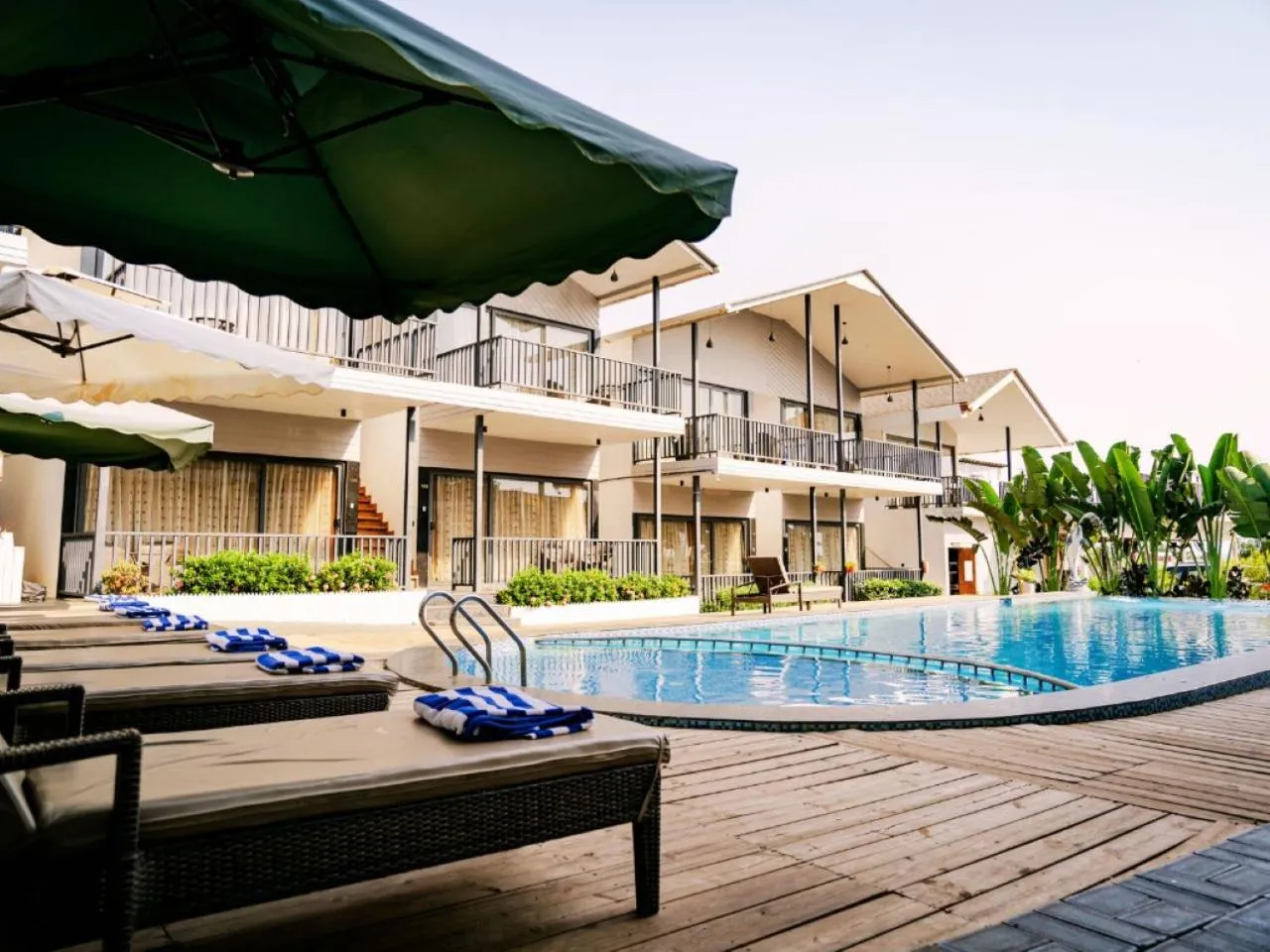 Swimming pool in Dallas Beach Resorts Ashvem Beach