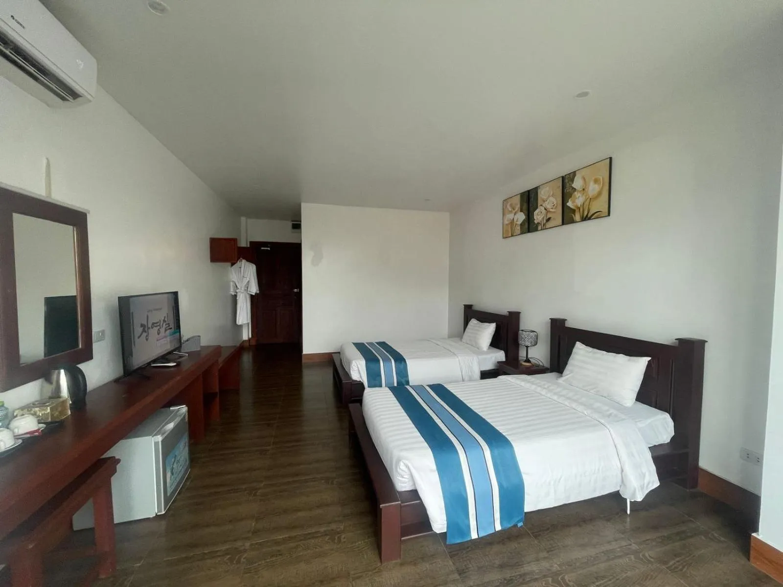 Bed in VANG VIENG TOPVIEW HOTEL