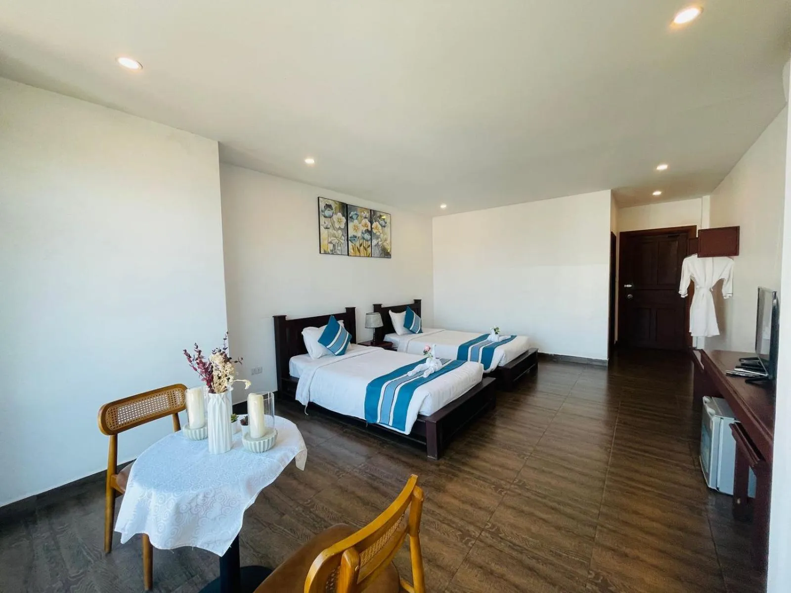 Bed in VANG VIENG TOPVIEW HOTEL