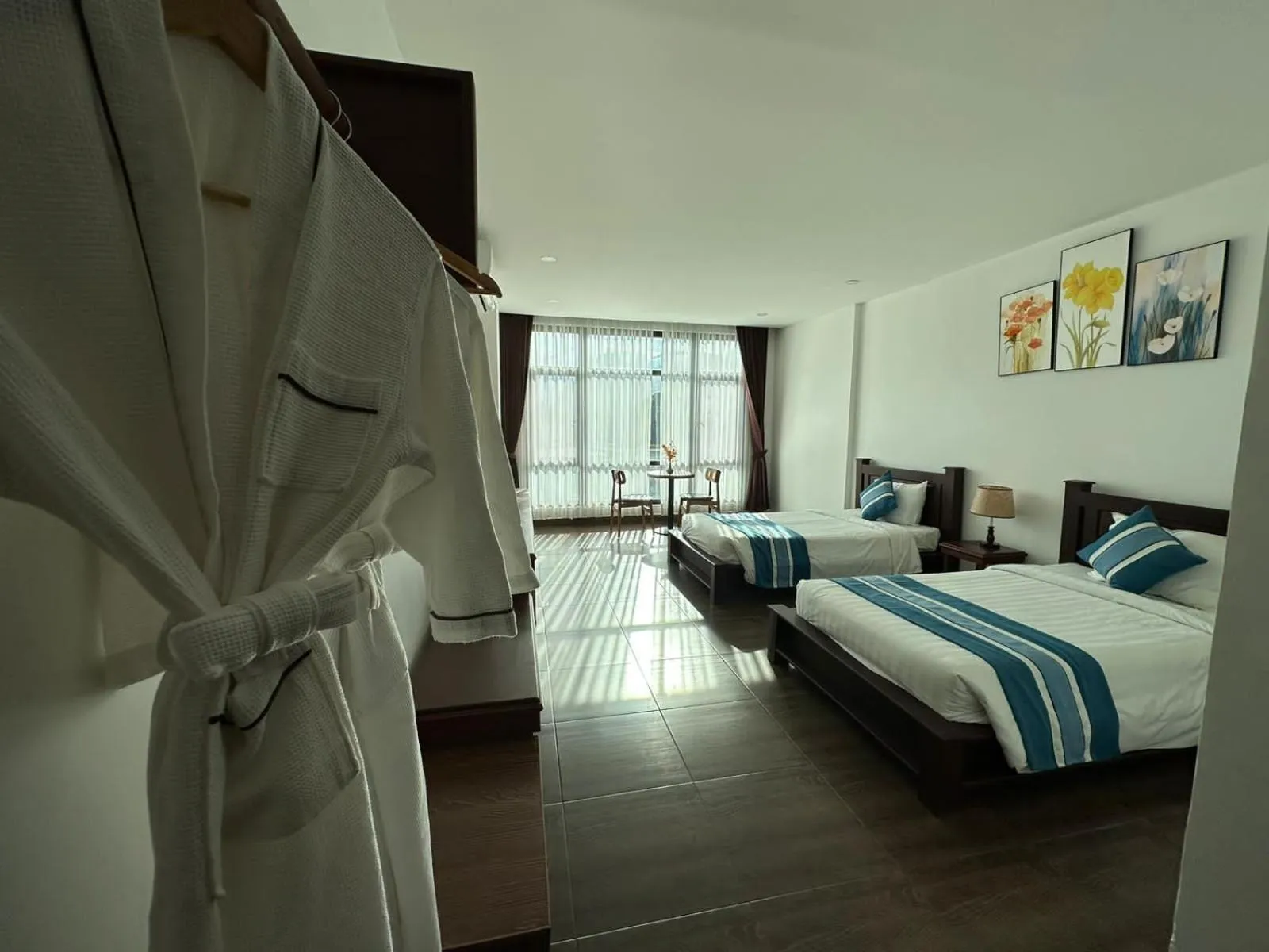 Bed in VANG VIENG TOPVIEW HOTEL