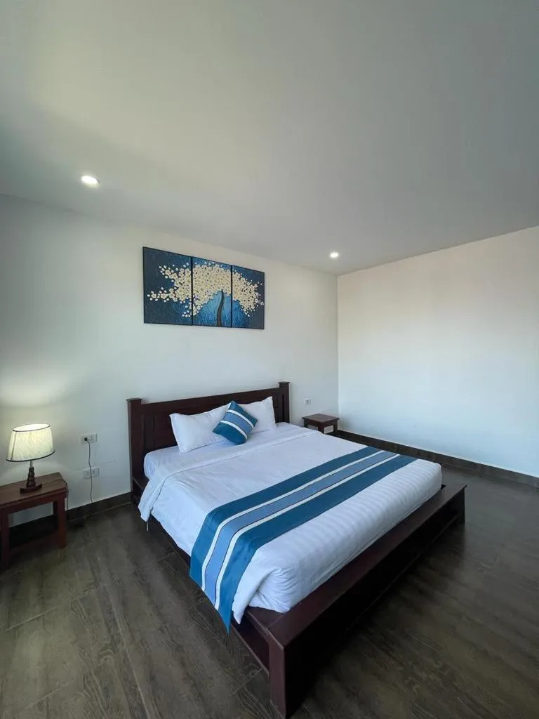 Bed in VANG VIENG TOPVIEW HOTEL