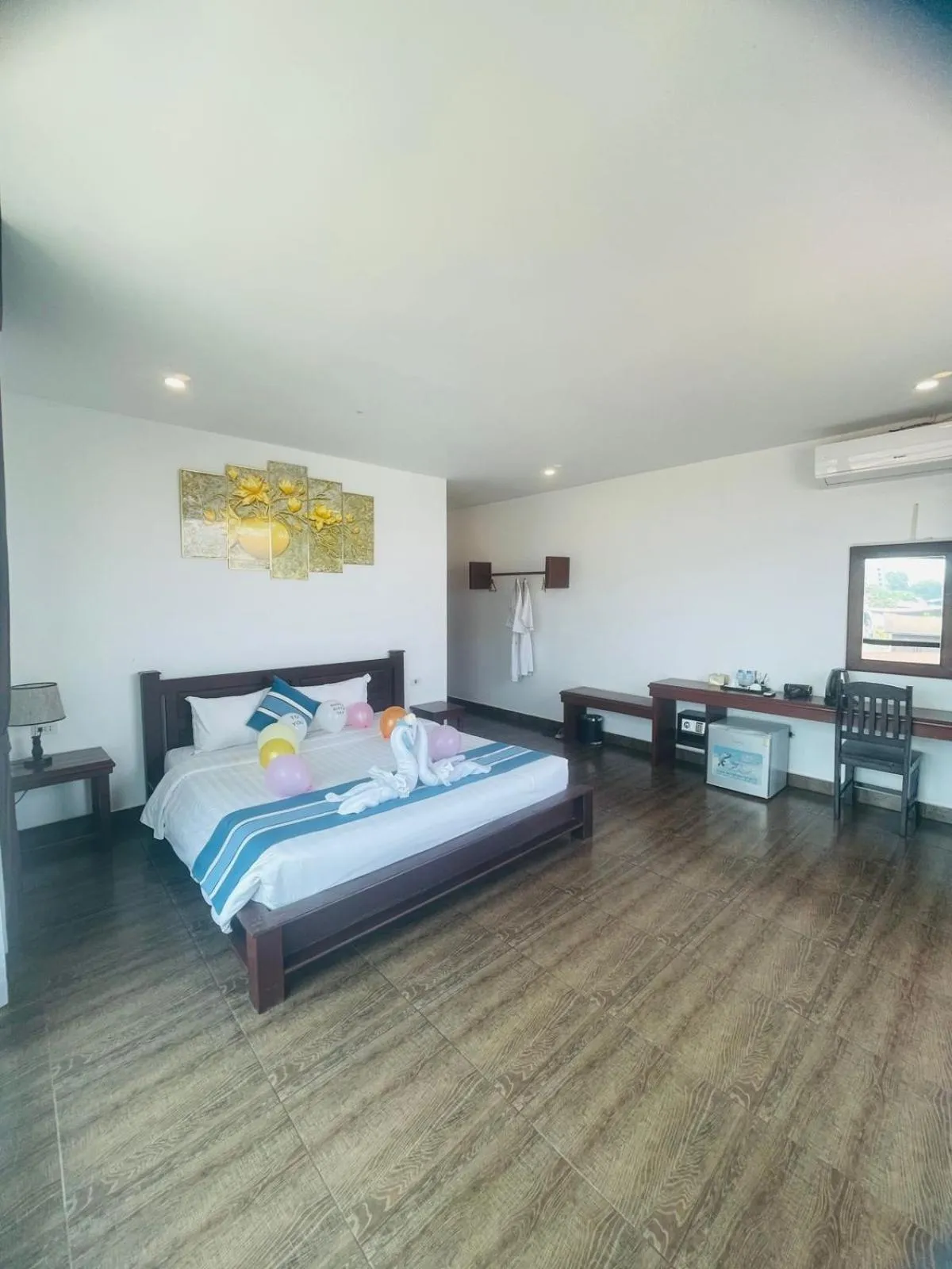 Bed in VANG VIENG TOPVIEW HOTEL