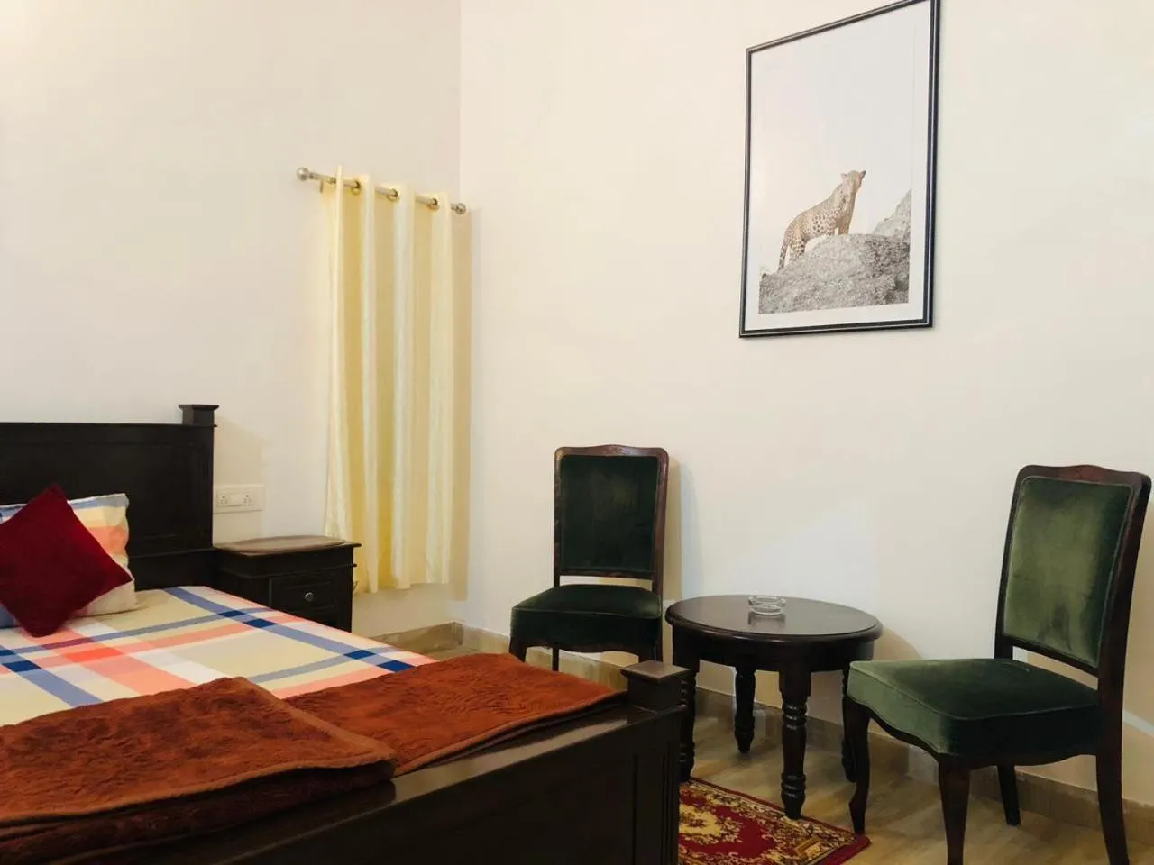 Bed in Jawai Leopard Villa