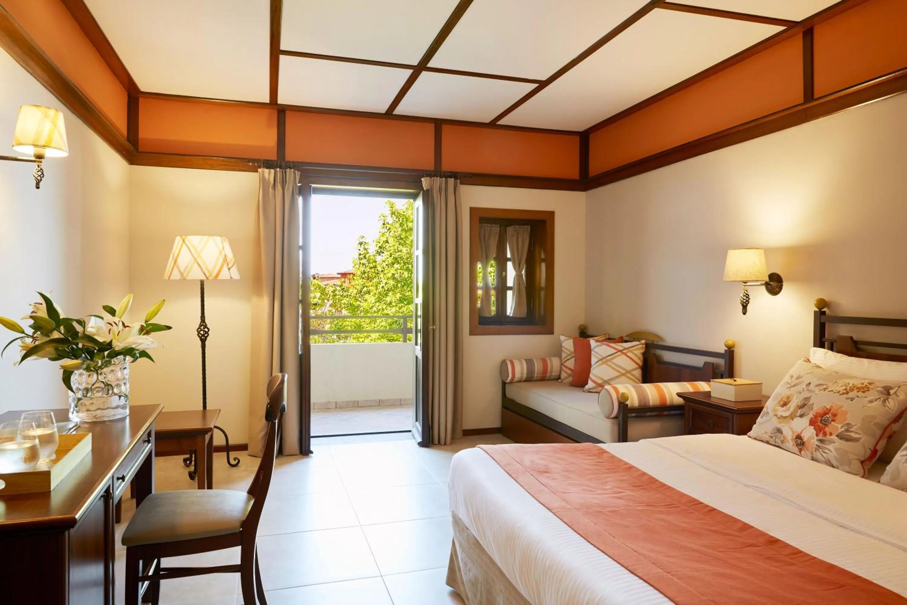 Bed in Simantro Resort