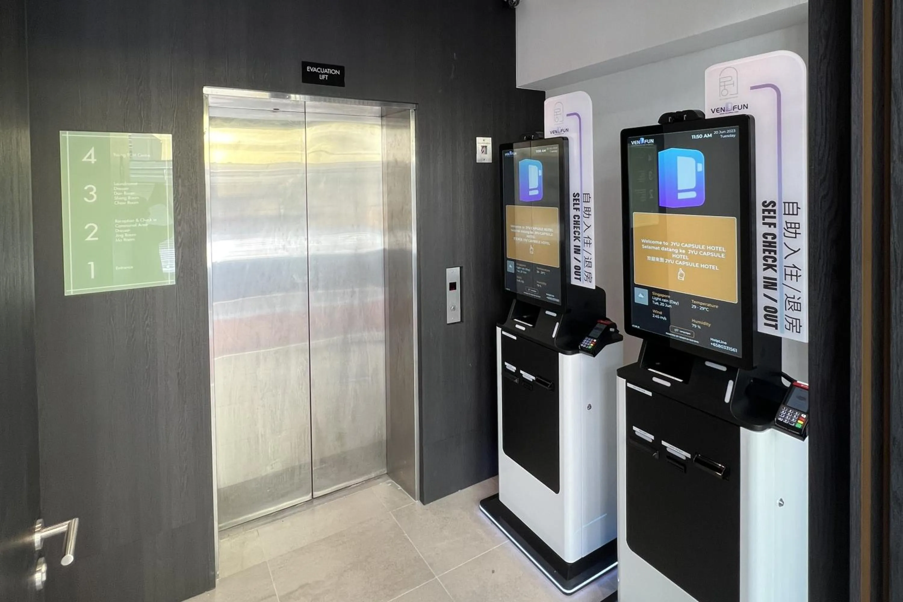 Property building in Jyu Capsule Hotel