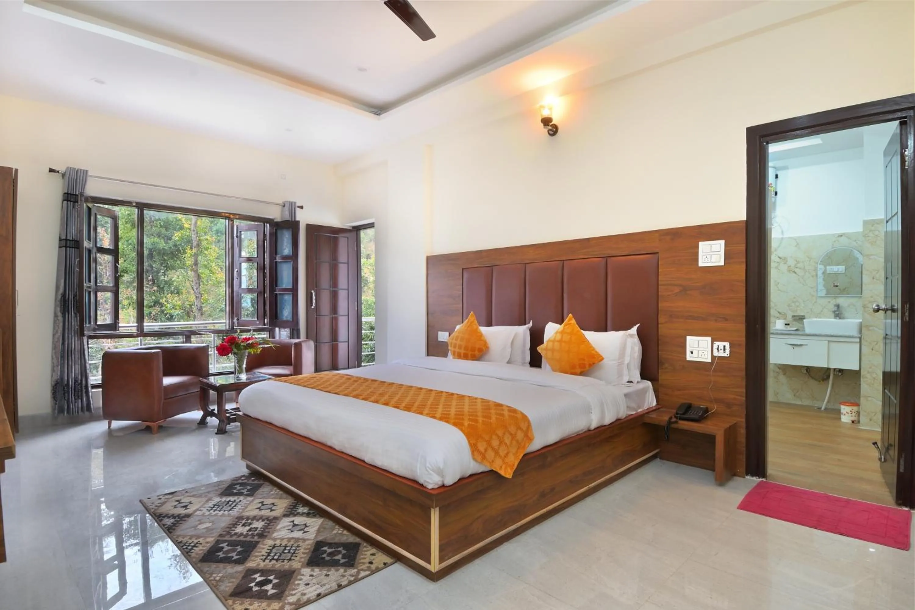 Bedroom, Bed in LA Riqueza Dhanolti View - Mountain View Rooms - Near to Eco Park & Surkanda Devi Temple