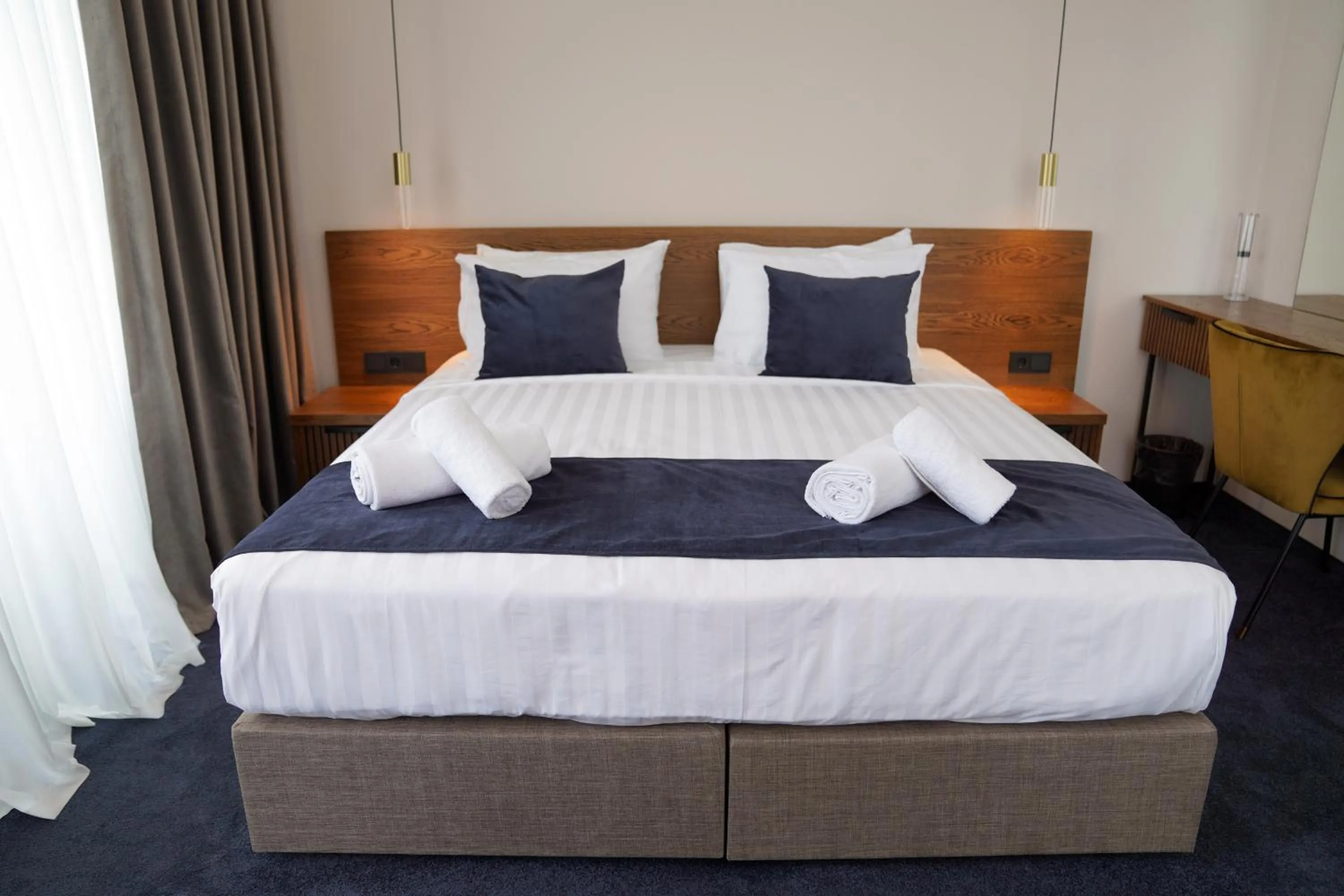 Bed in Hotel Tiflisi Inn