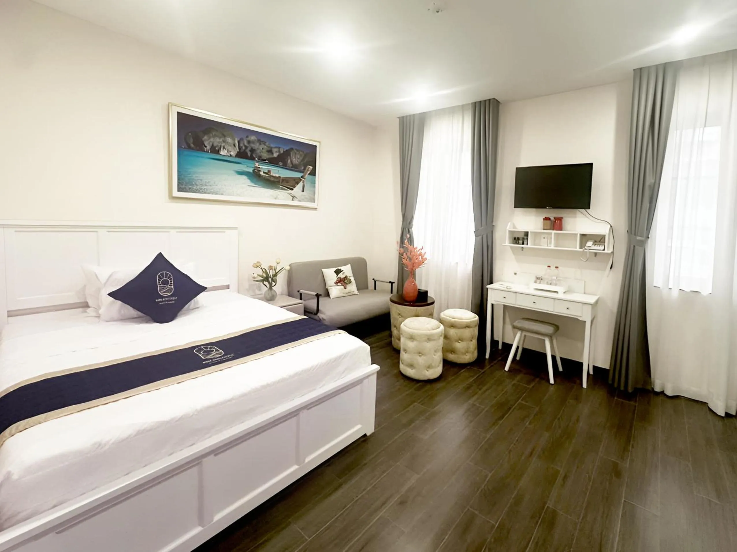 Bed in Kim Boutique Hotel Phu Quoc