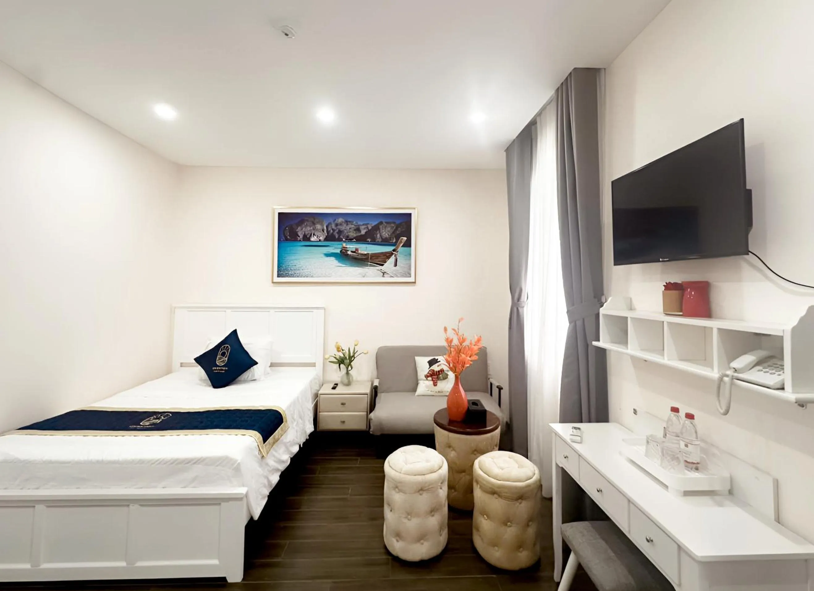 Bed in Kim Boutique Hotel Phu Quoc
