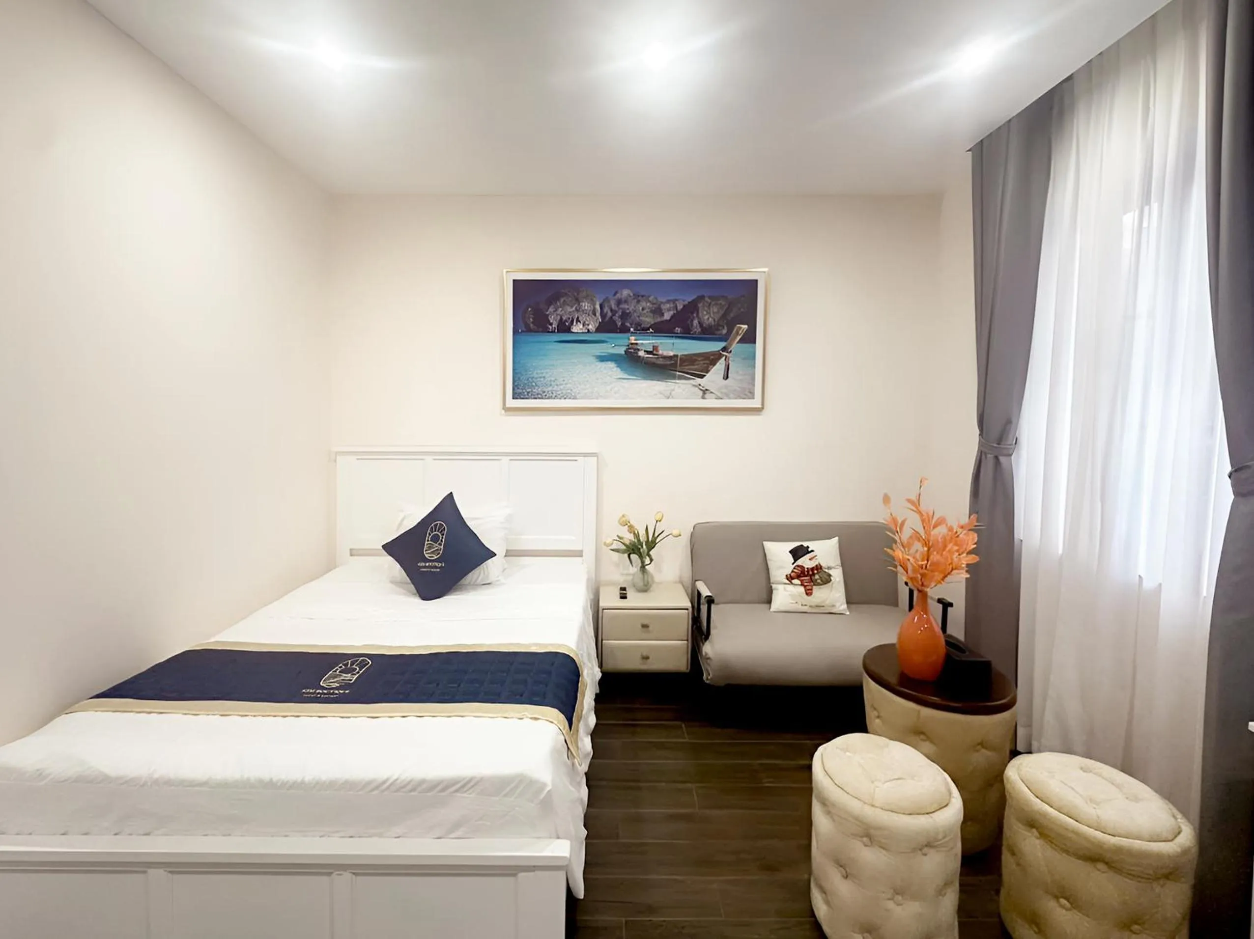 Bed in Kim Boutique Hotel Phu Quoc