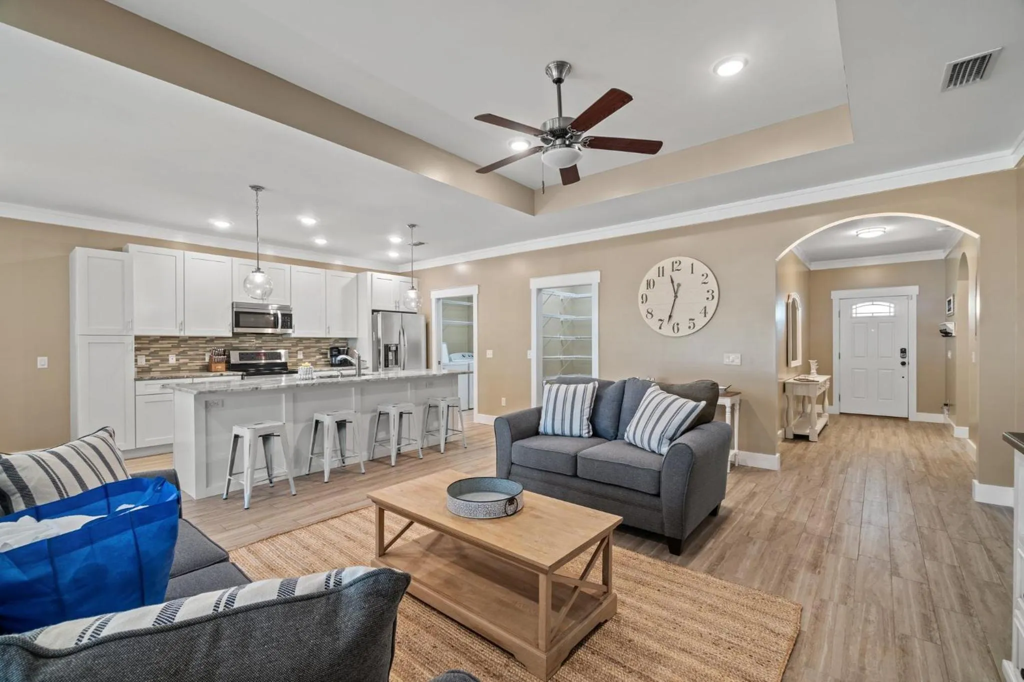 Photo of the whole room in Charming Retreat, a Short Walk to Laguna Beach, with Room for 10!