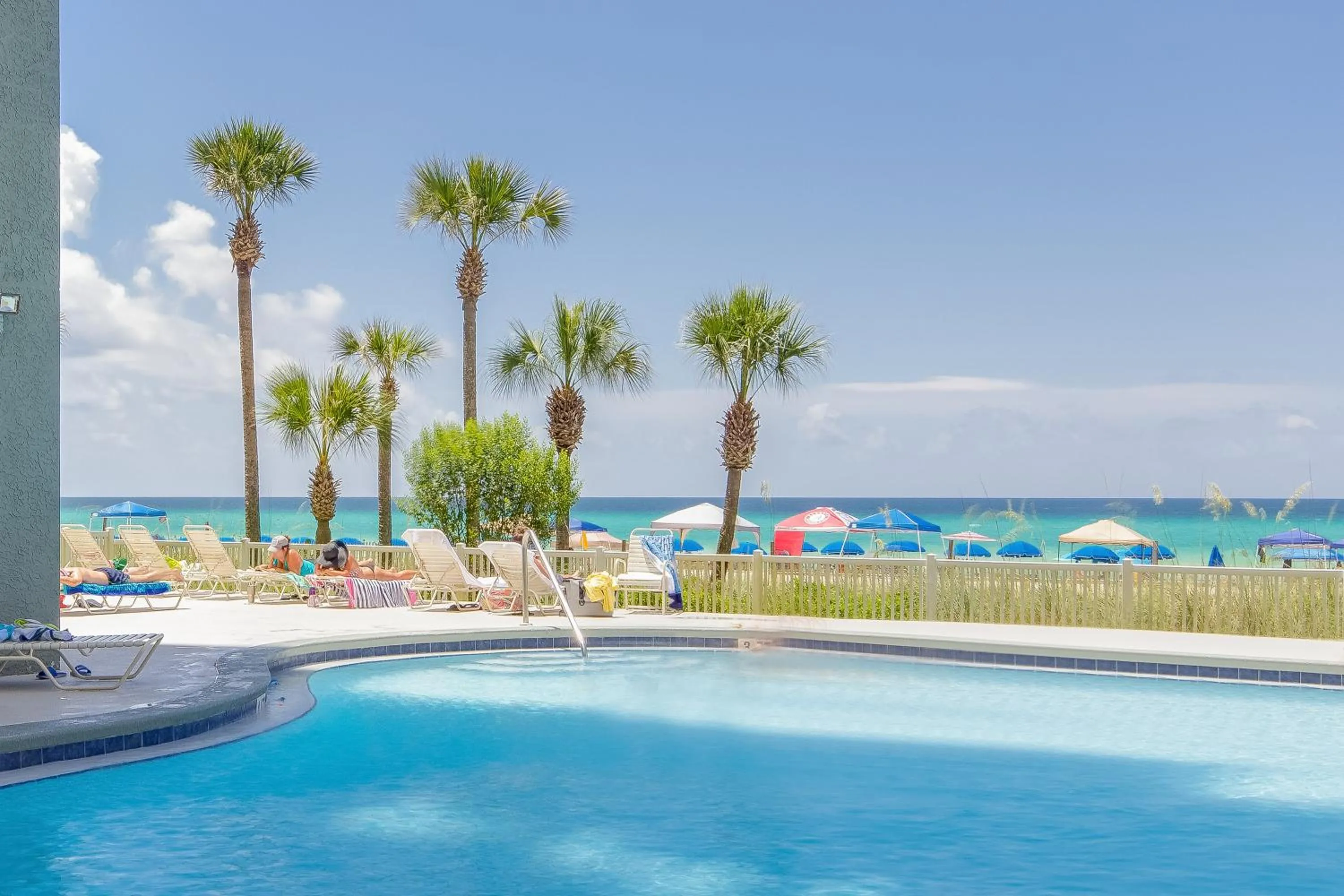 Swimming pool in Beautiful Long Beach Condo unit 1-1206! TWO Gulf Masters!