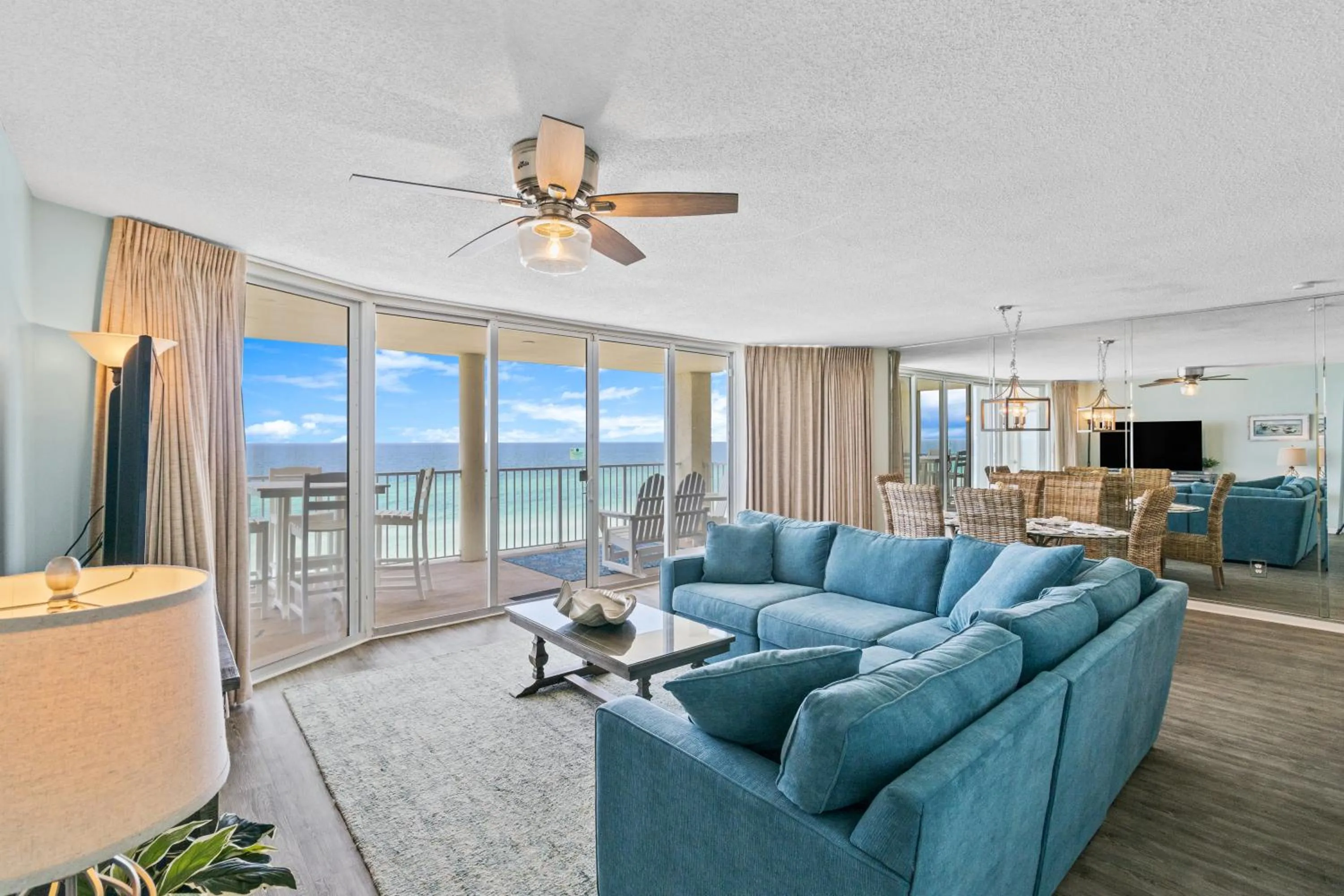 Living room in The Perfect Escape! Long Beach Resort-8th Floor-Gulf Front with AMAZING views
