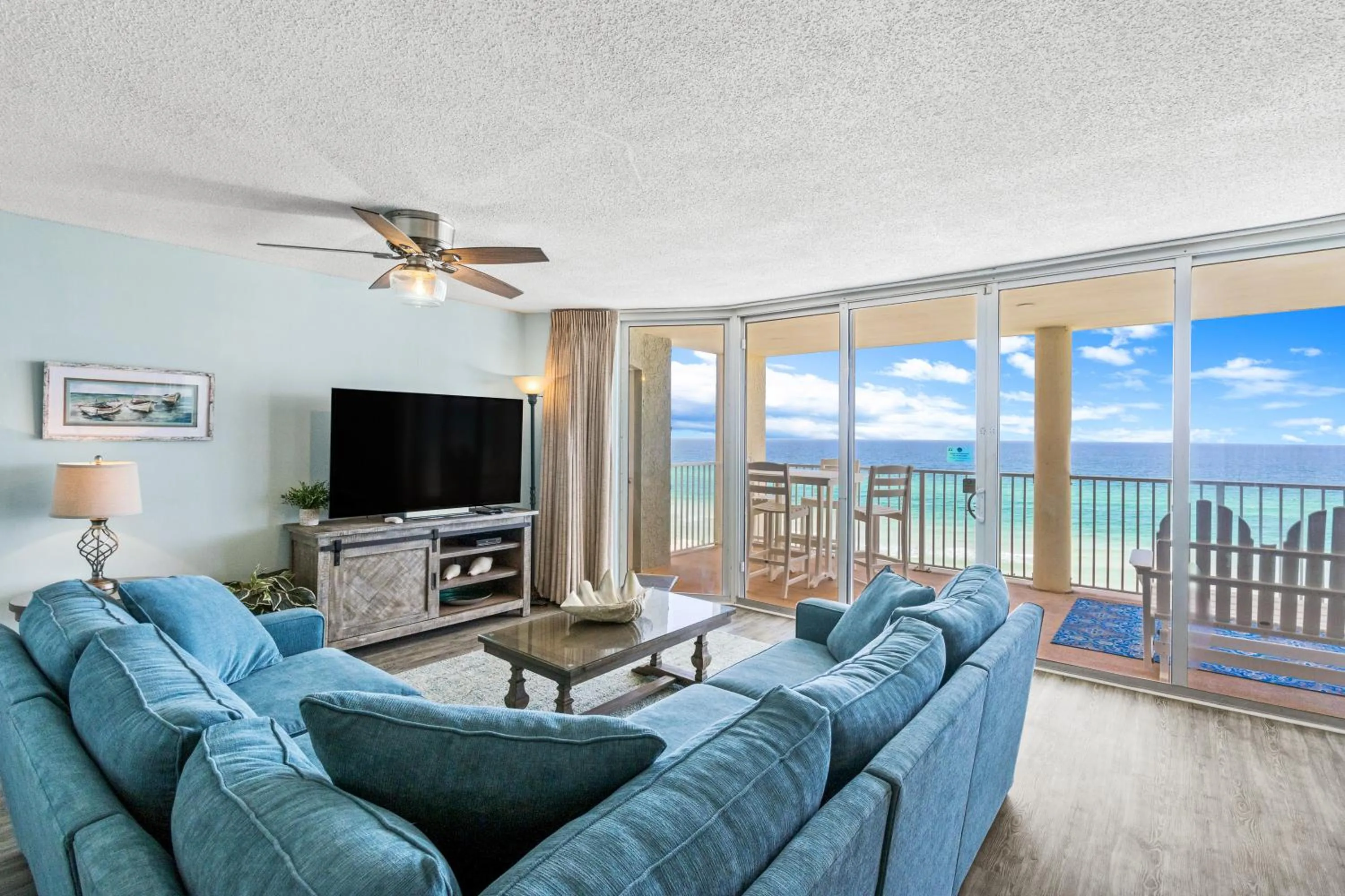 Living room in The Perfect Escape! Long Beach Resort-8th Floor-Gulf Front with AMAZING views