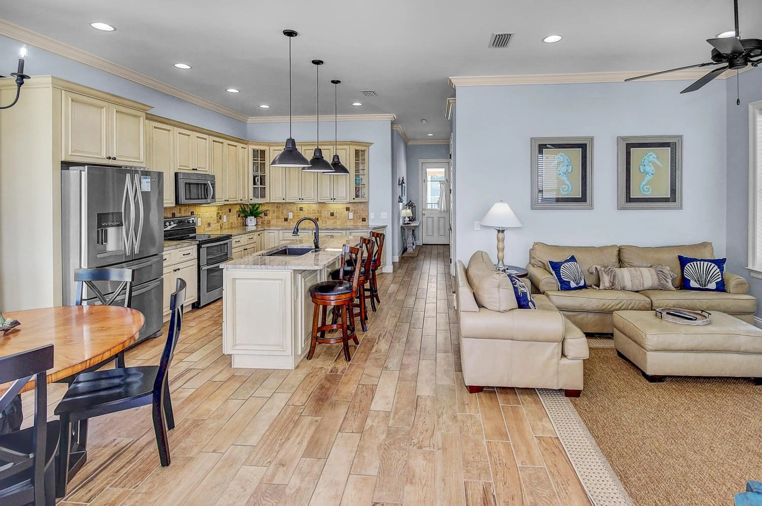 Photo of the whole room in 5 Bed, 5 Bath Beach Home/Only a 3 Minute Walk To The Beach! SLEEPS 12