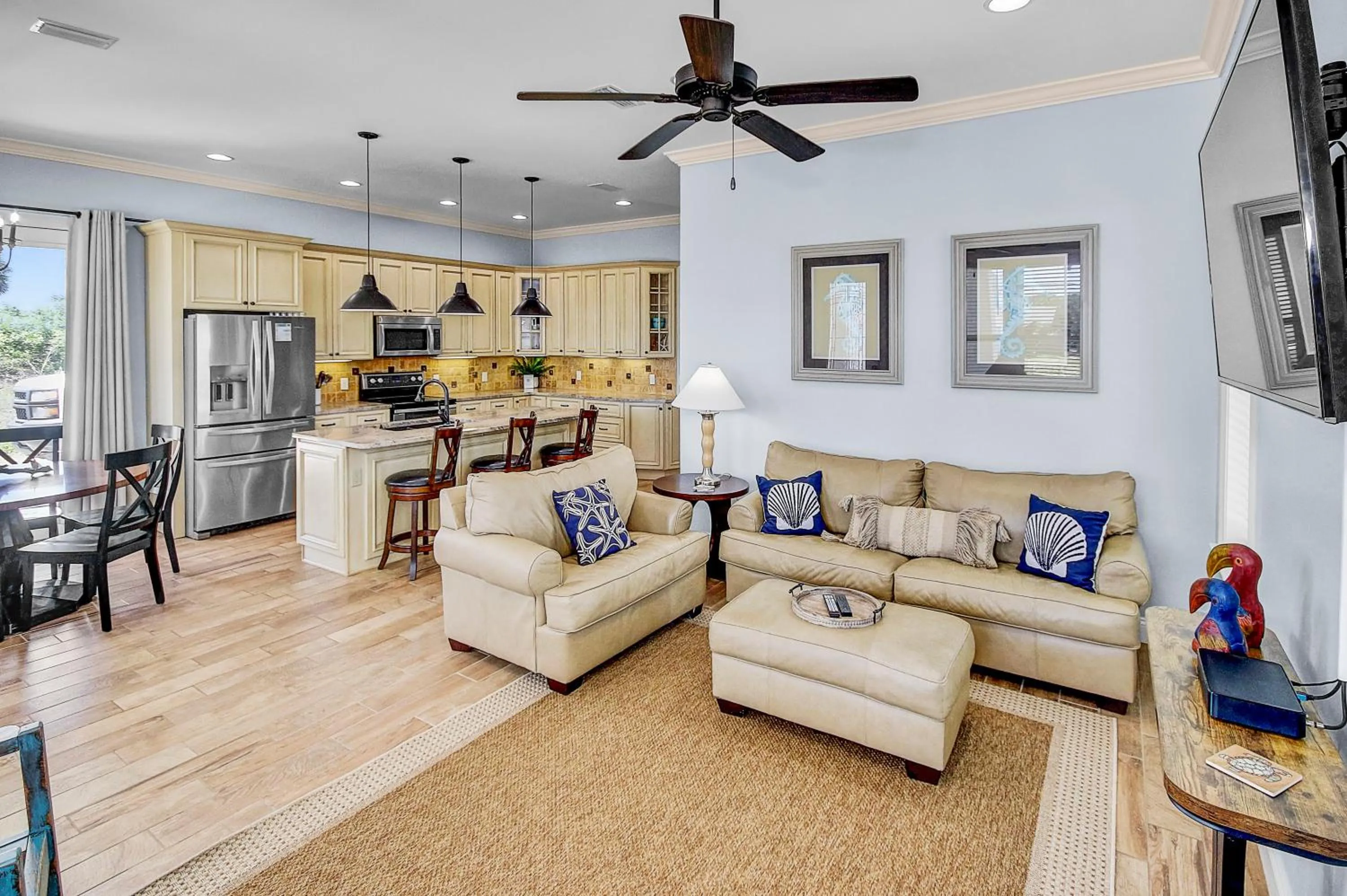 Photo of the whole room in 5 Bed, 5 Bath Beach Home/Only a 3 Minute Walk To The Beach! SLEEPS 12