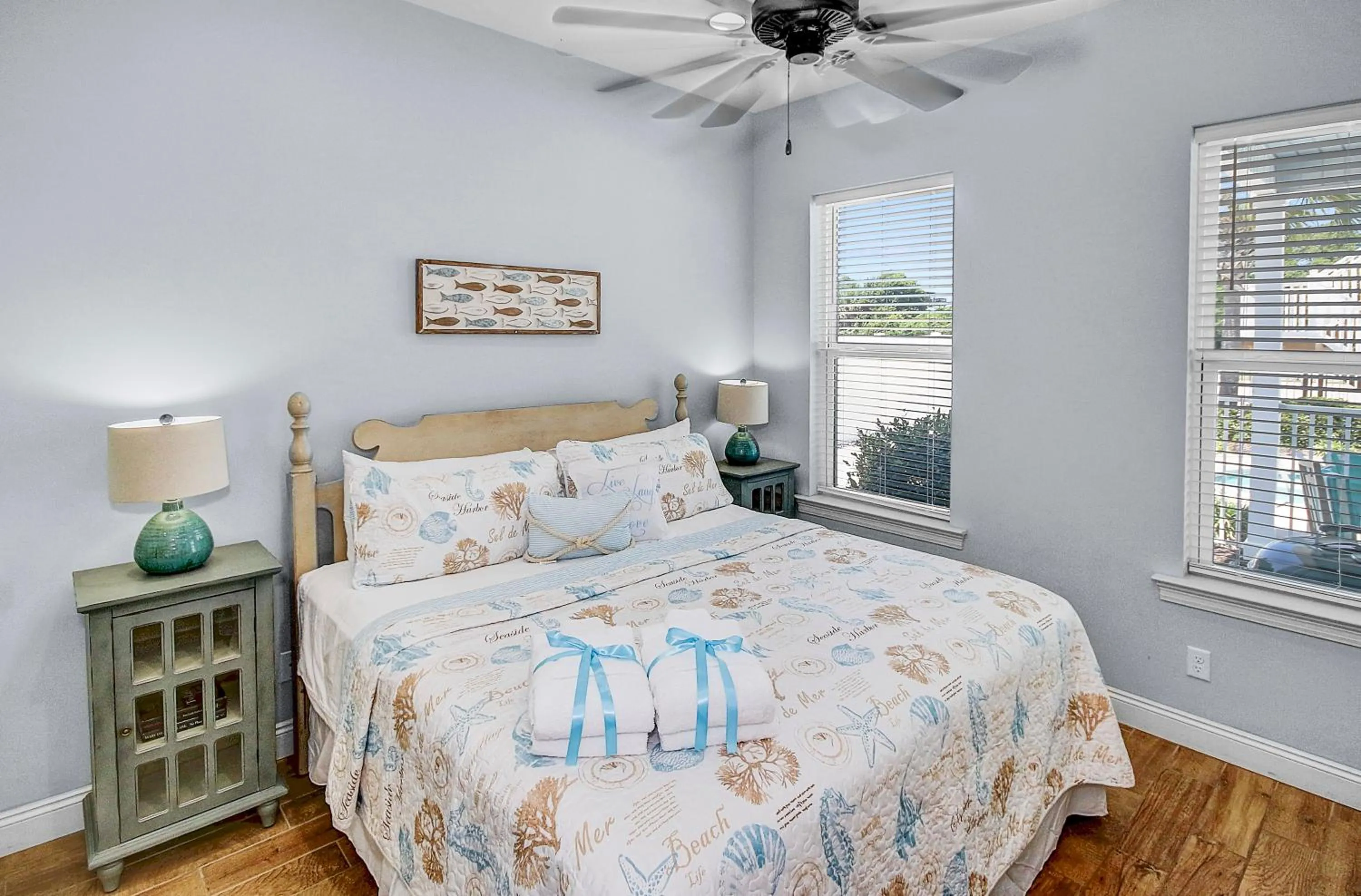 Bed in 5 Bed, 5 Bath Beach Home/Only a 3 Minute Walk To The Beach! SLEEPS 12