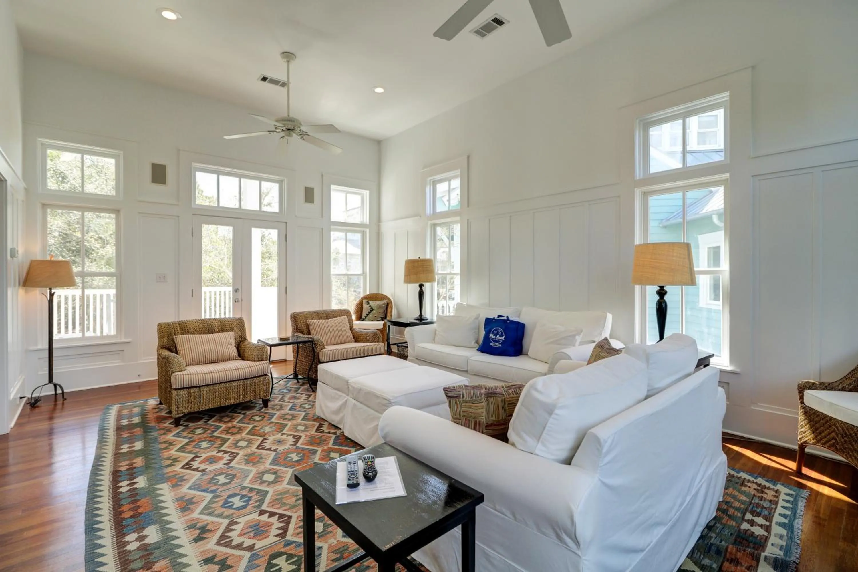 Living room in A Seaside Beauty! Book Now - Lot of Outdoor Living Space