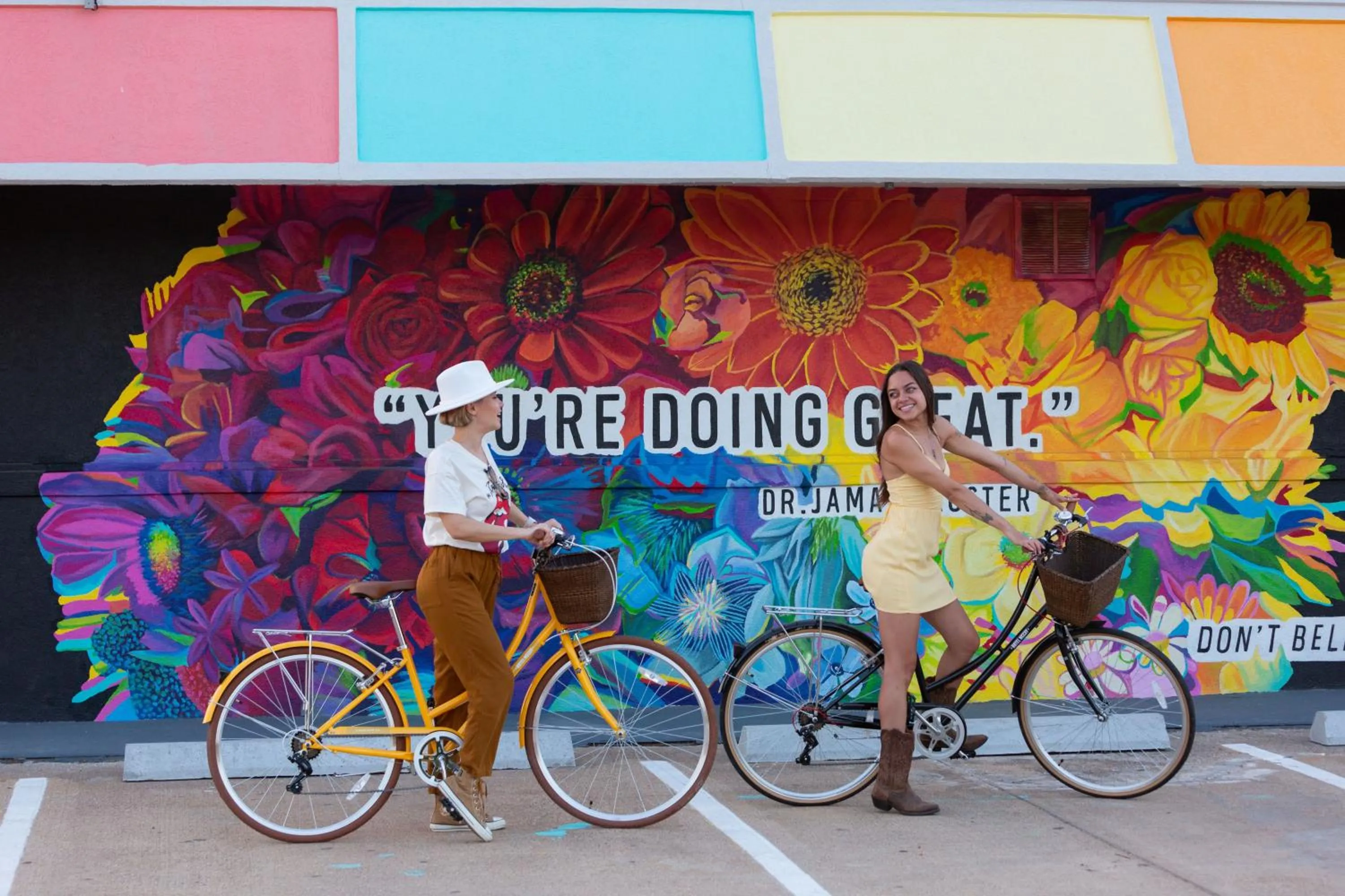 Cycling in Hotel McCoy - Art, Libations, Pool Society