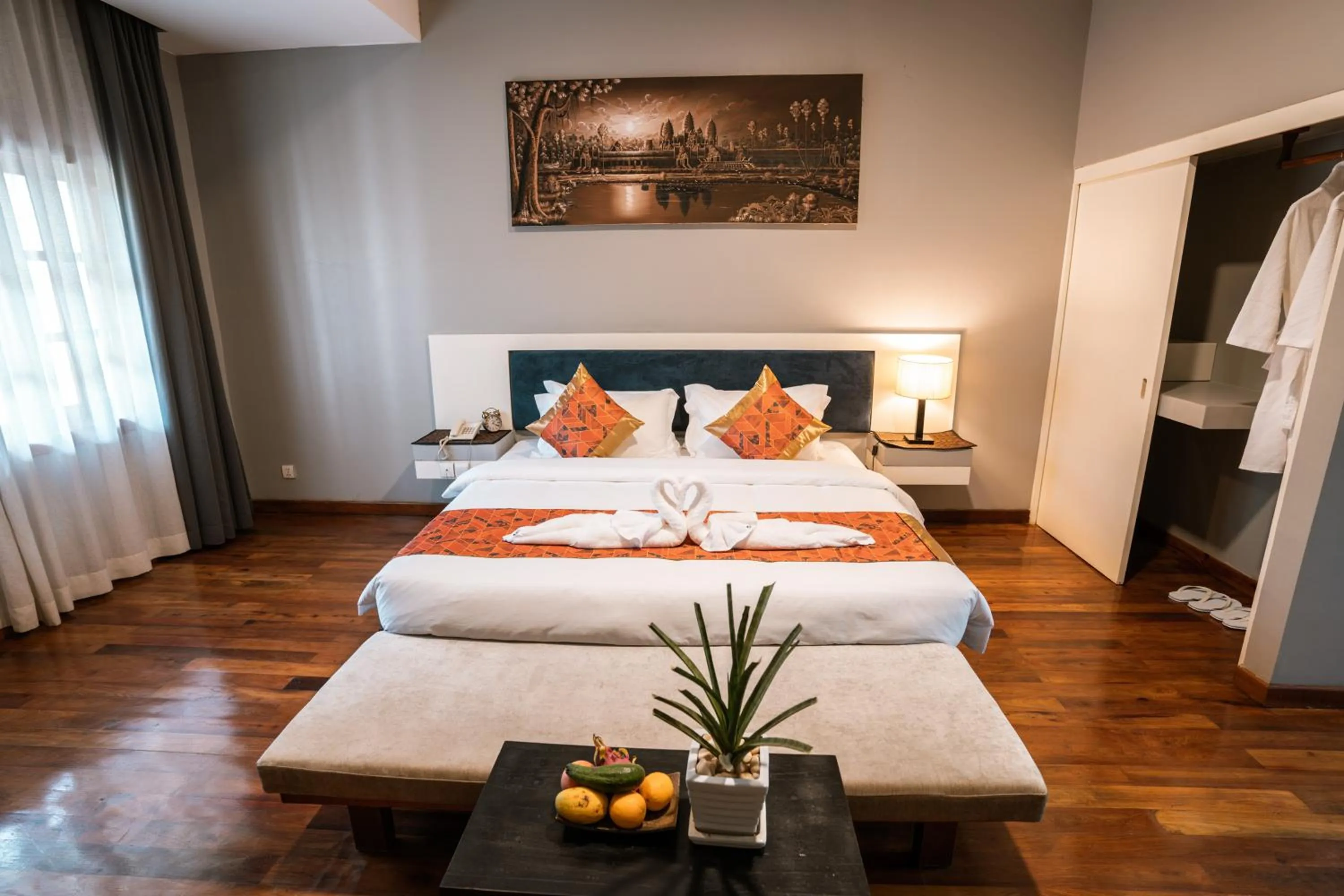 Bed in Amazing Smile Angkor Resort