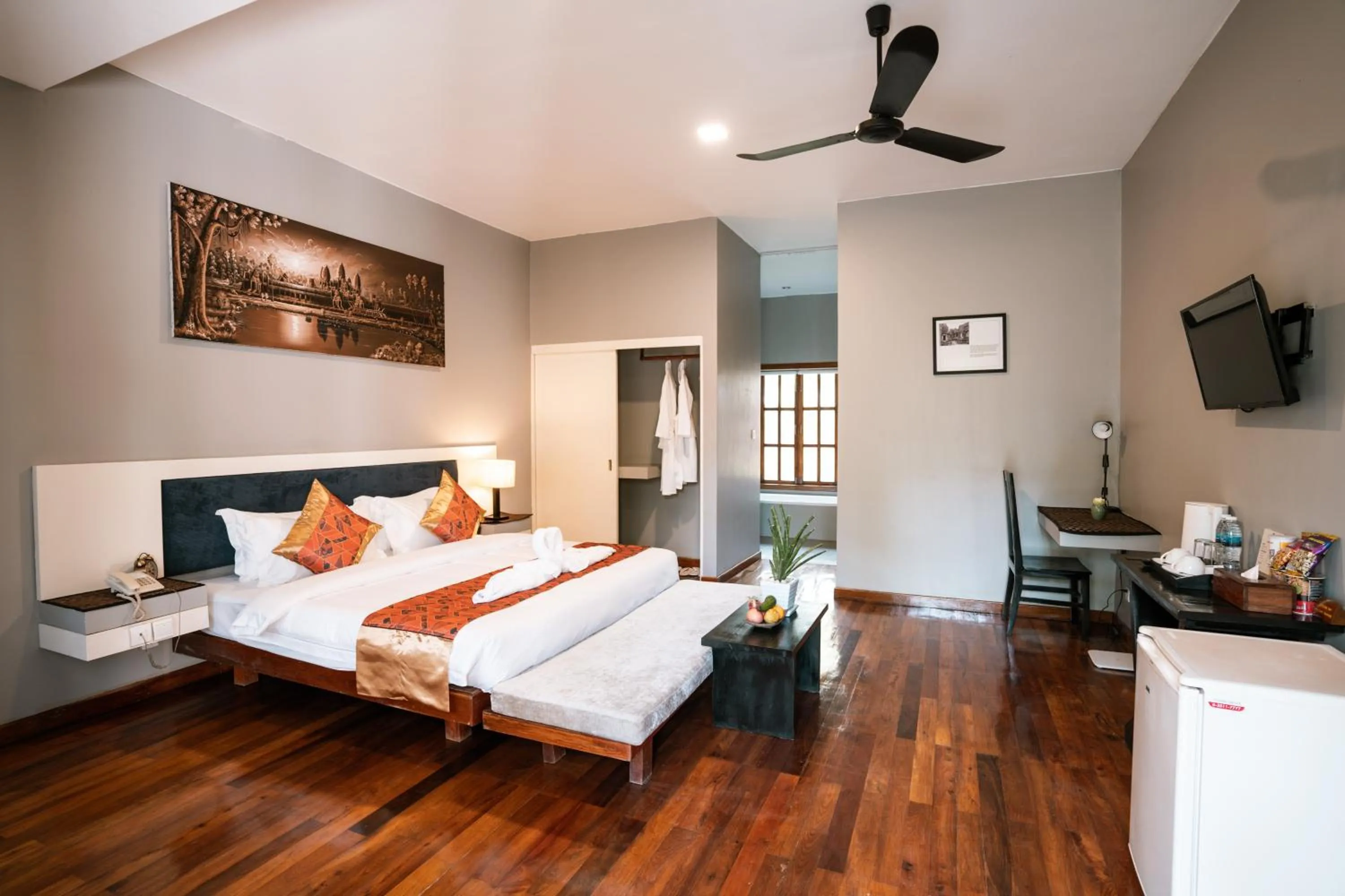 Bed in Amazing Smile Angkor Resort