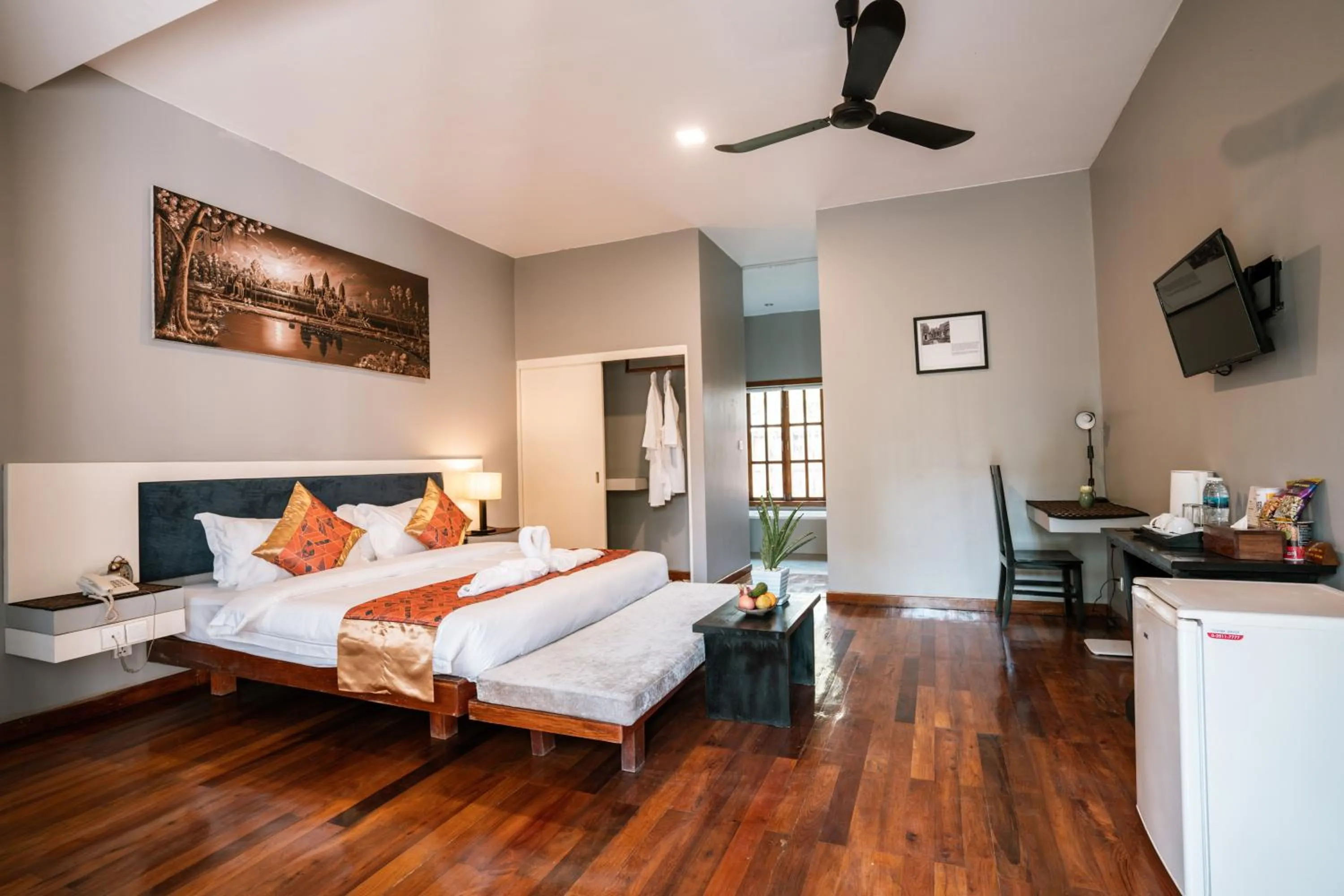 Bed in Amazing Smile Angkor Resort