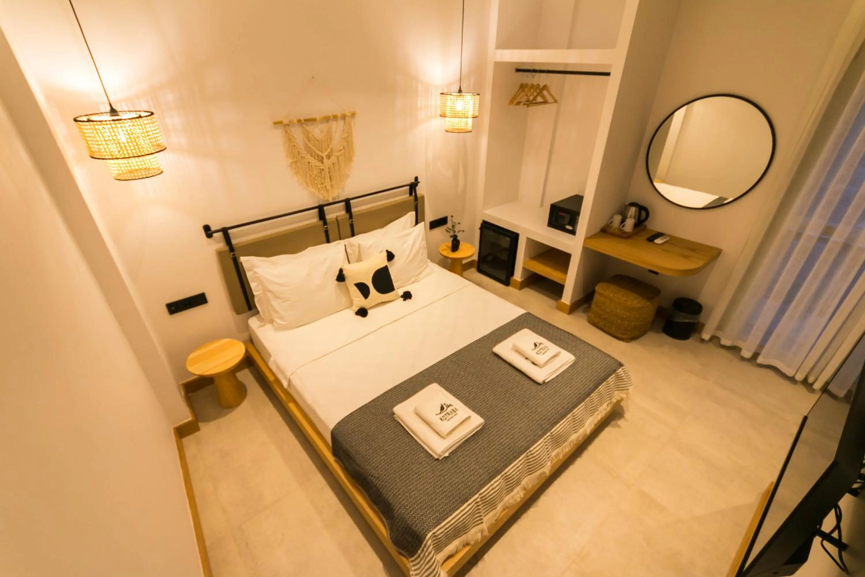 Bed in Kotraba Alacati Hotel