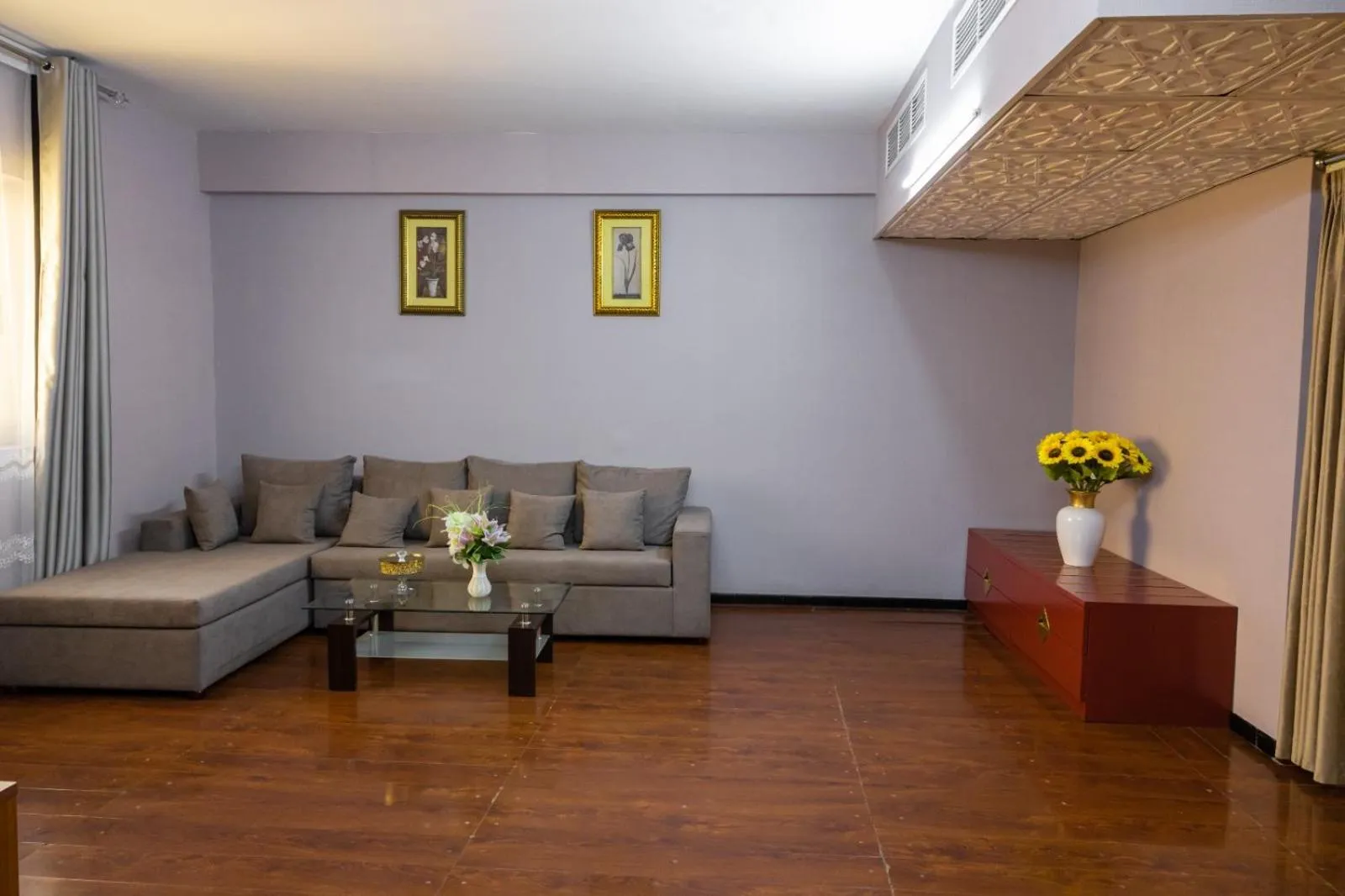 Seating area in Three 888 Hotel