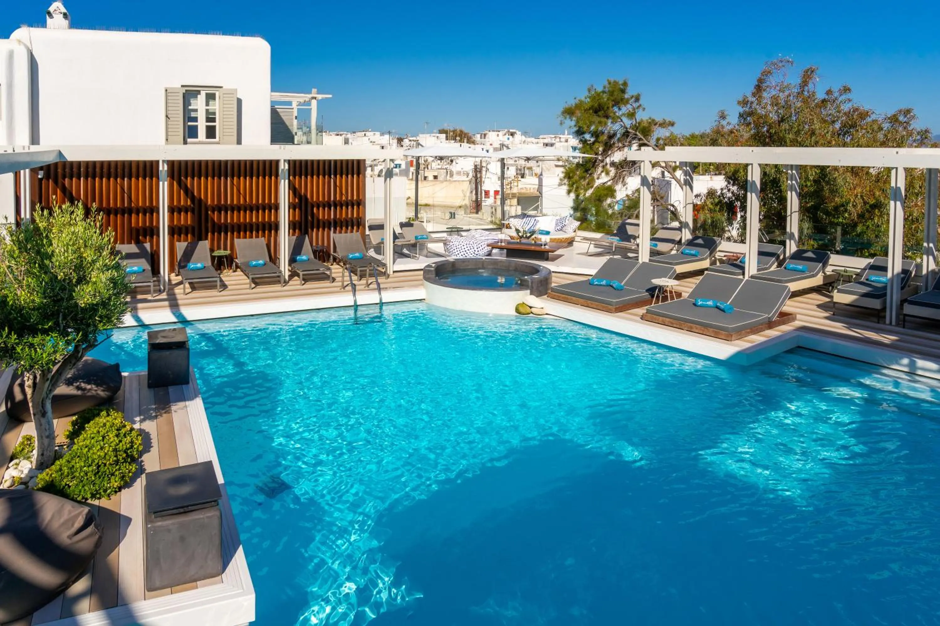 Pool view in Semeli Hotel Mykonos