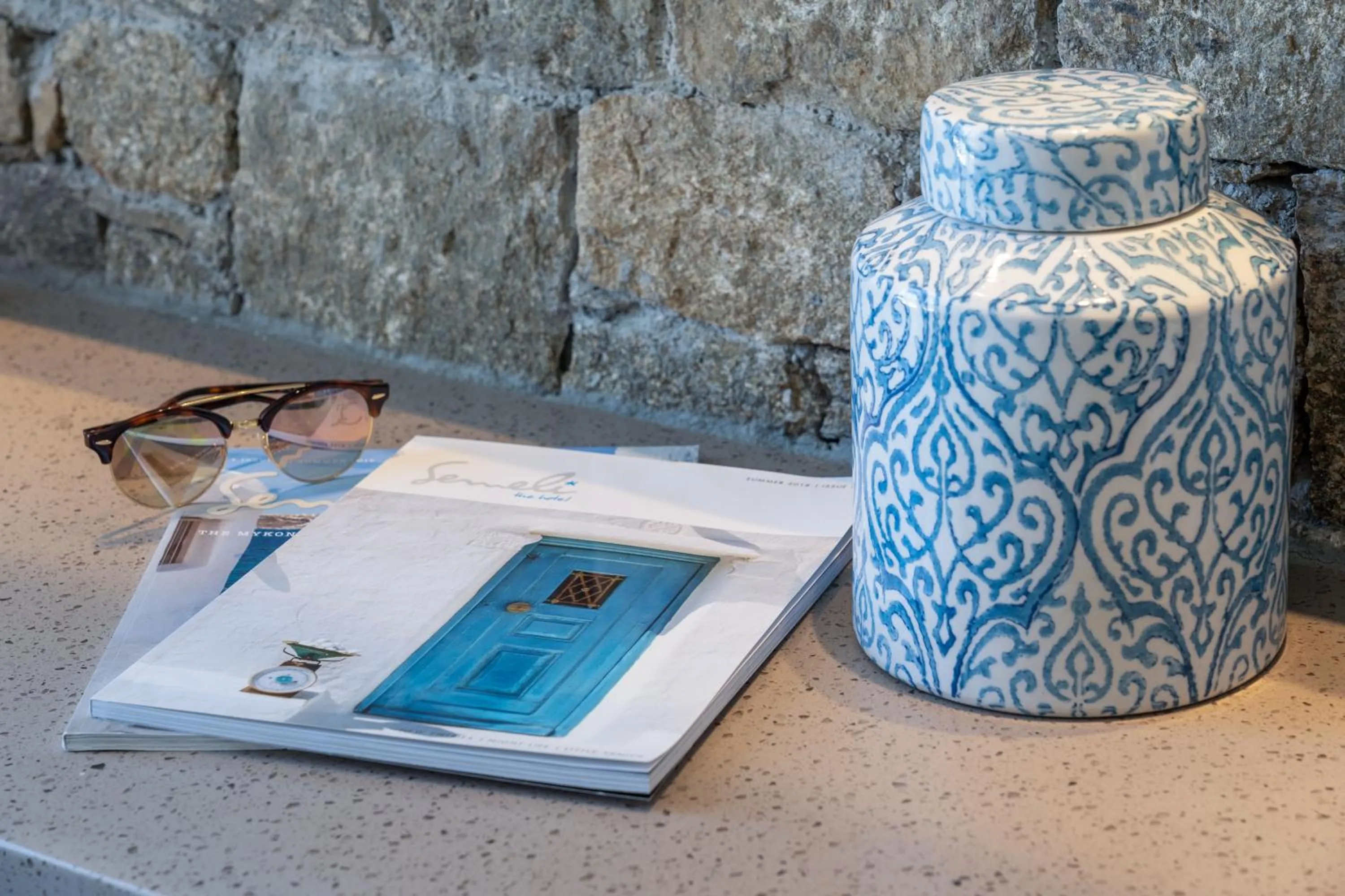 Decorative detail in Semeli Hotel Mykonos