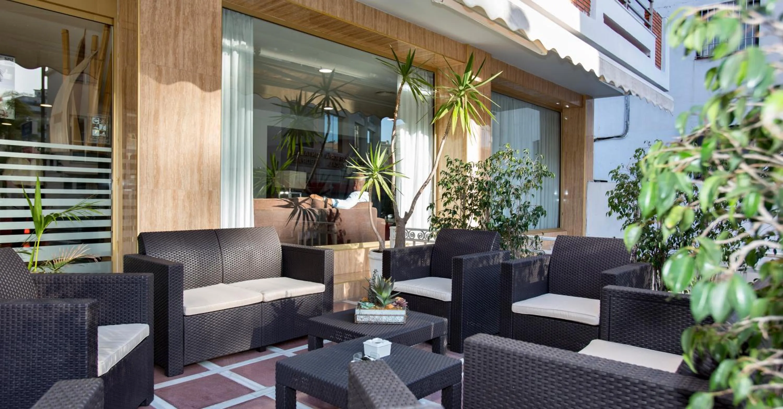 Patio in Hotel Baviera